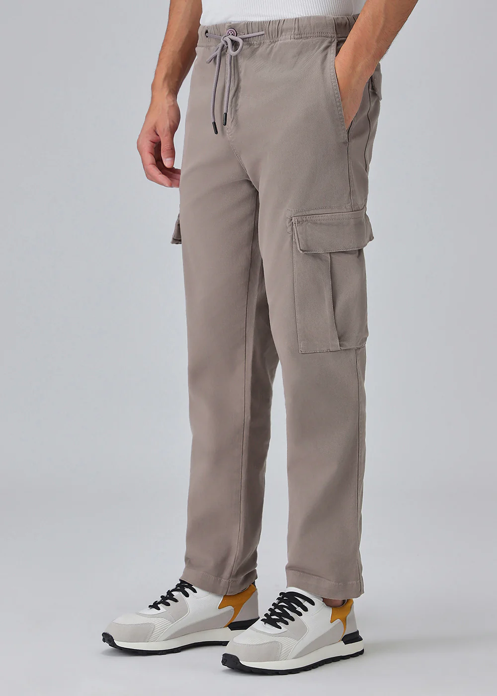 Taupe Twill Cargo Pant - Image 7