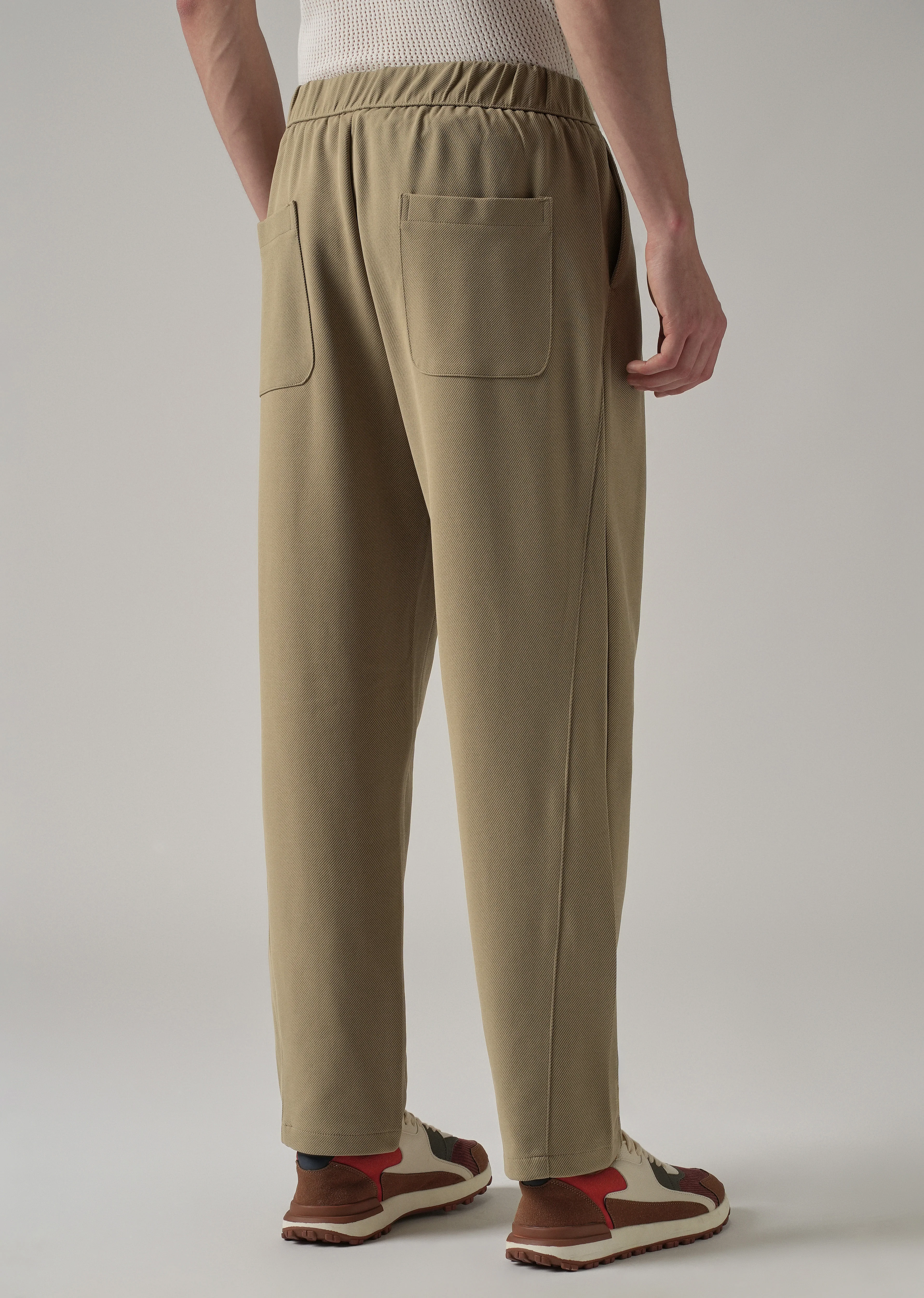Taupe Twill Pants - Image 2