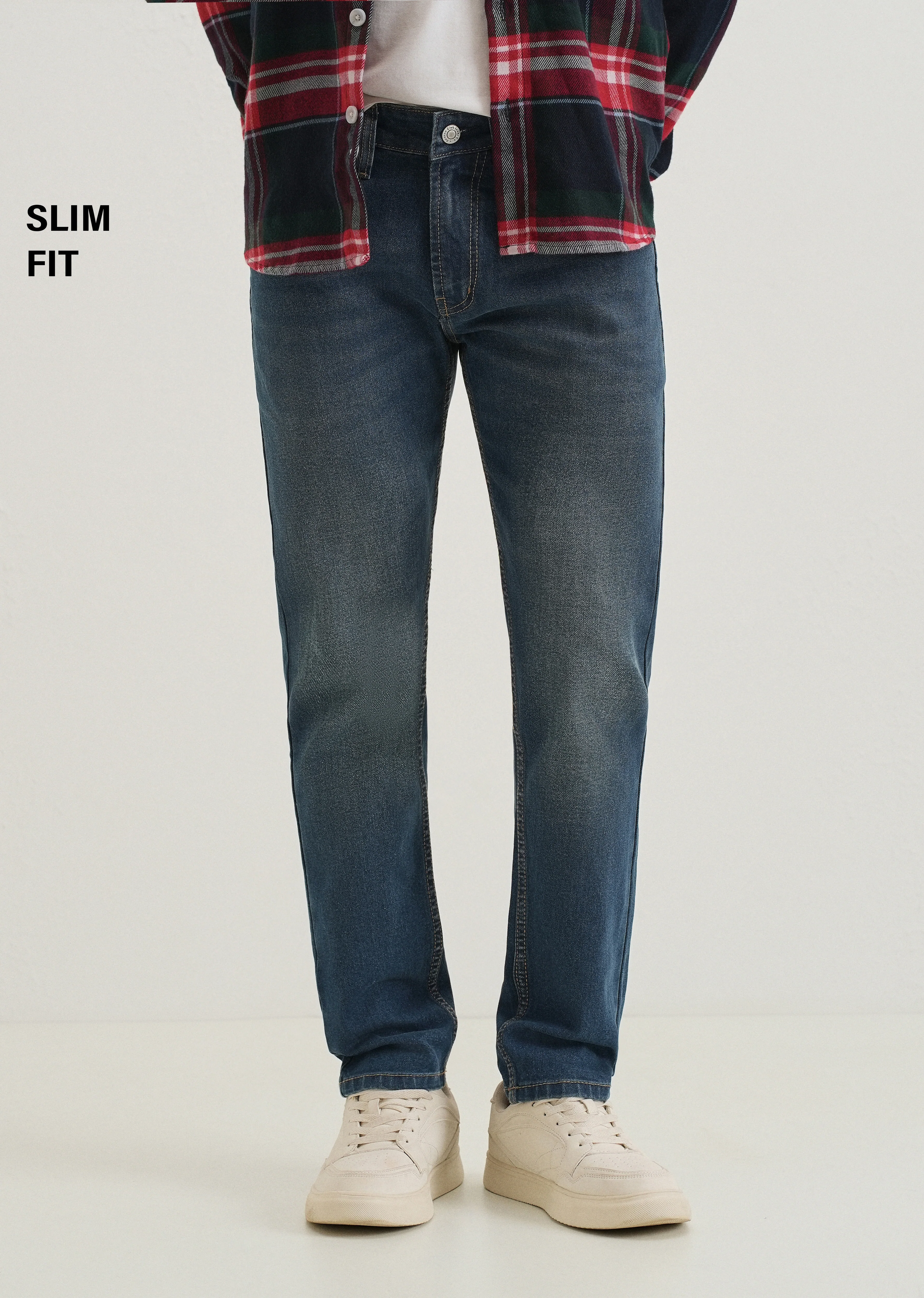 Teal Blue Slim fit Jeans - Image 7