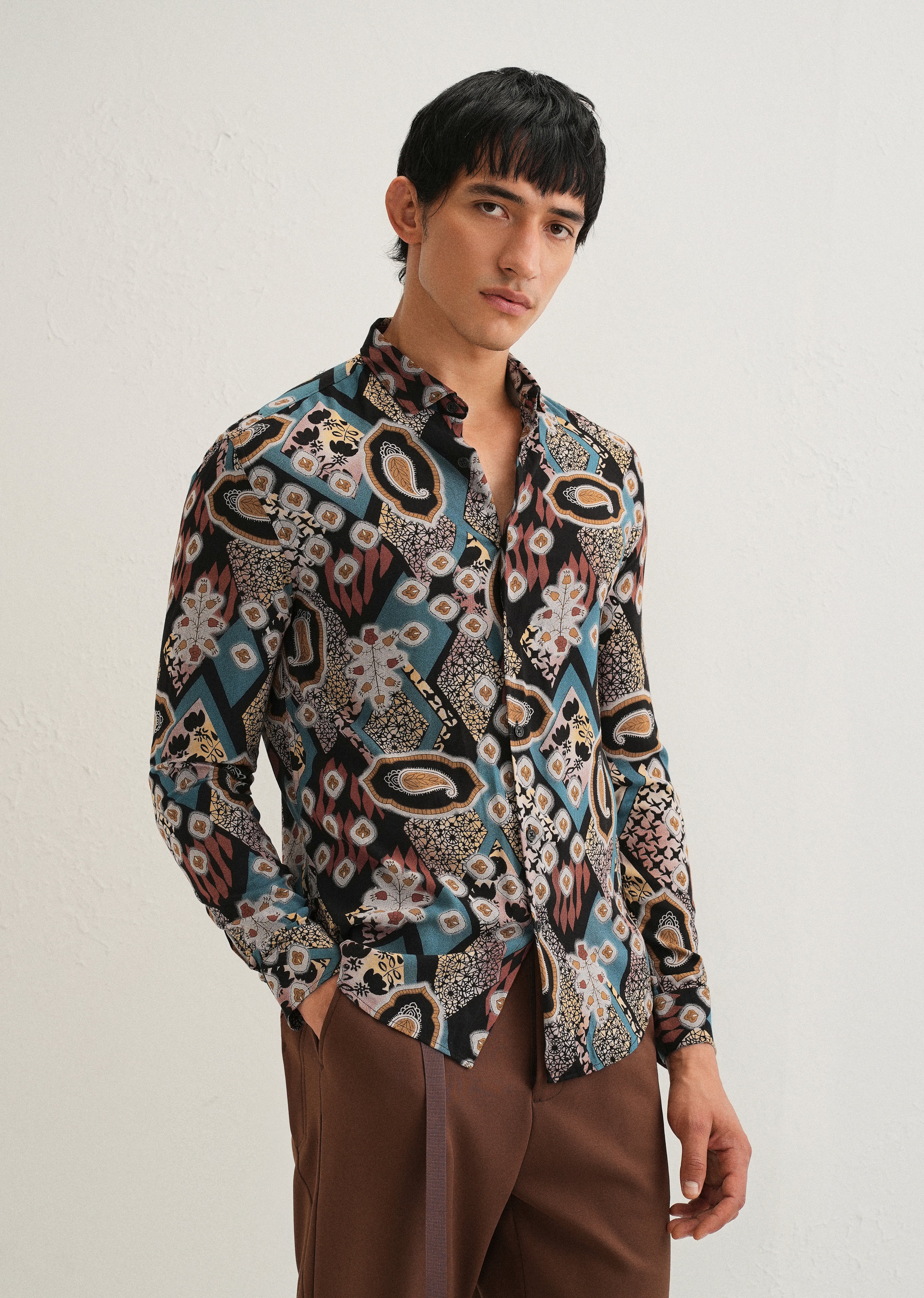 Teal Feather Shirt - Image 4