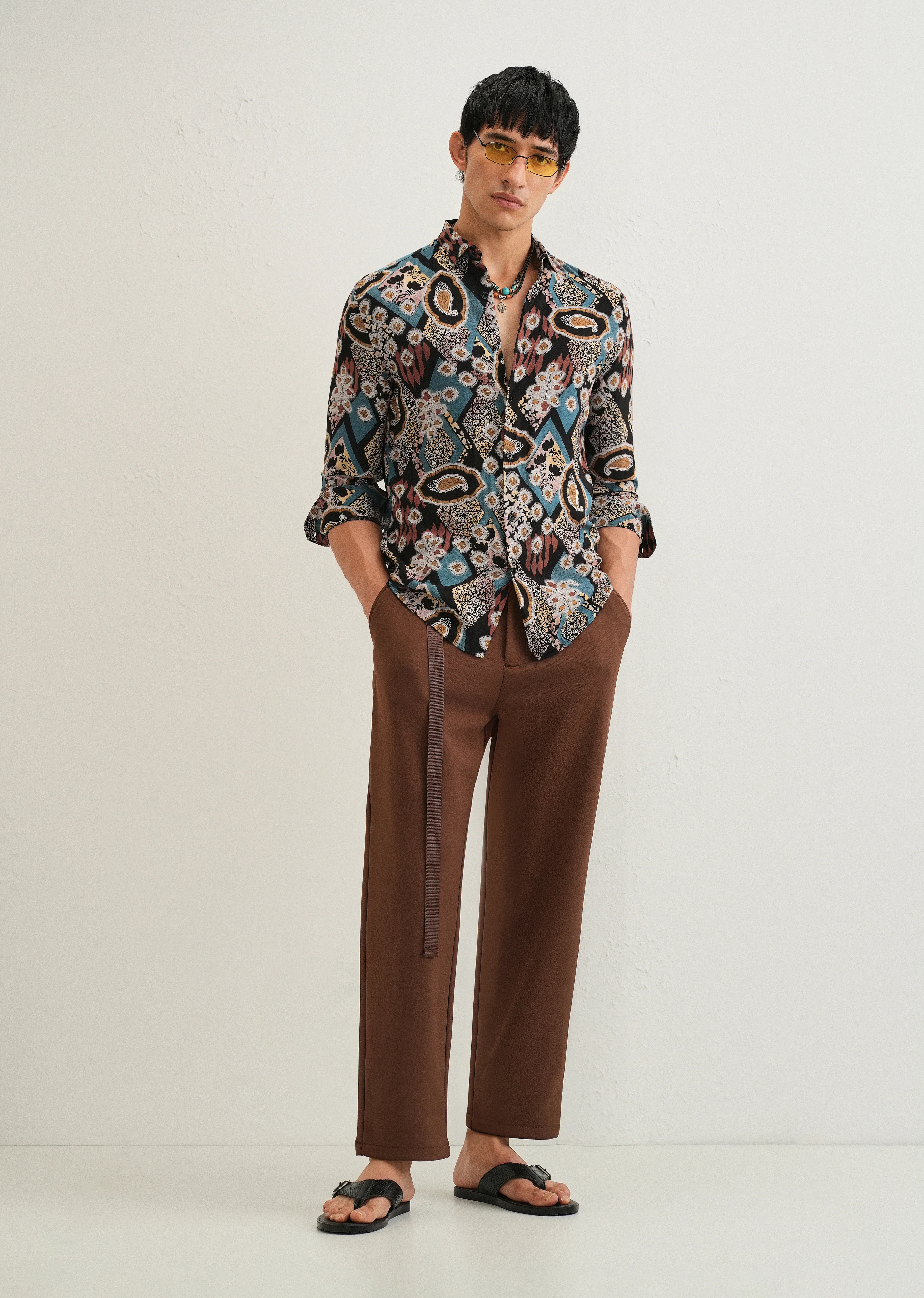 Teal Feather Shirt - Image 6