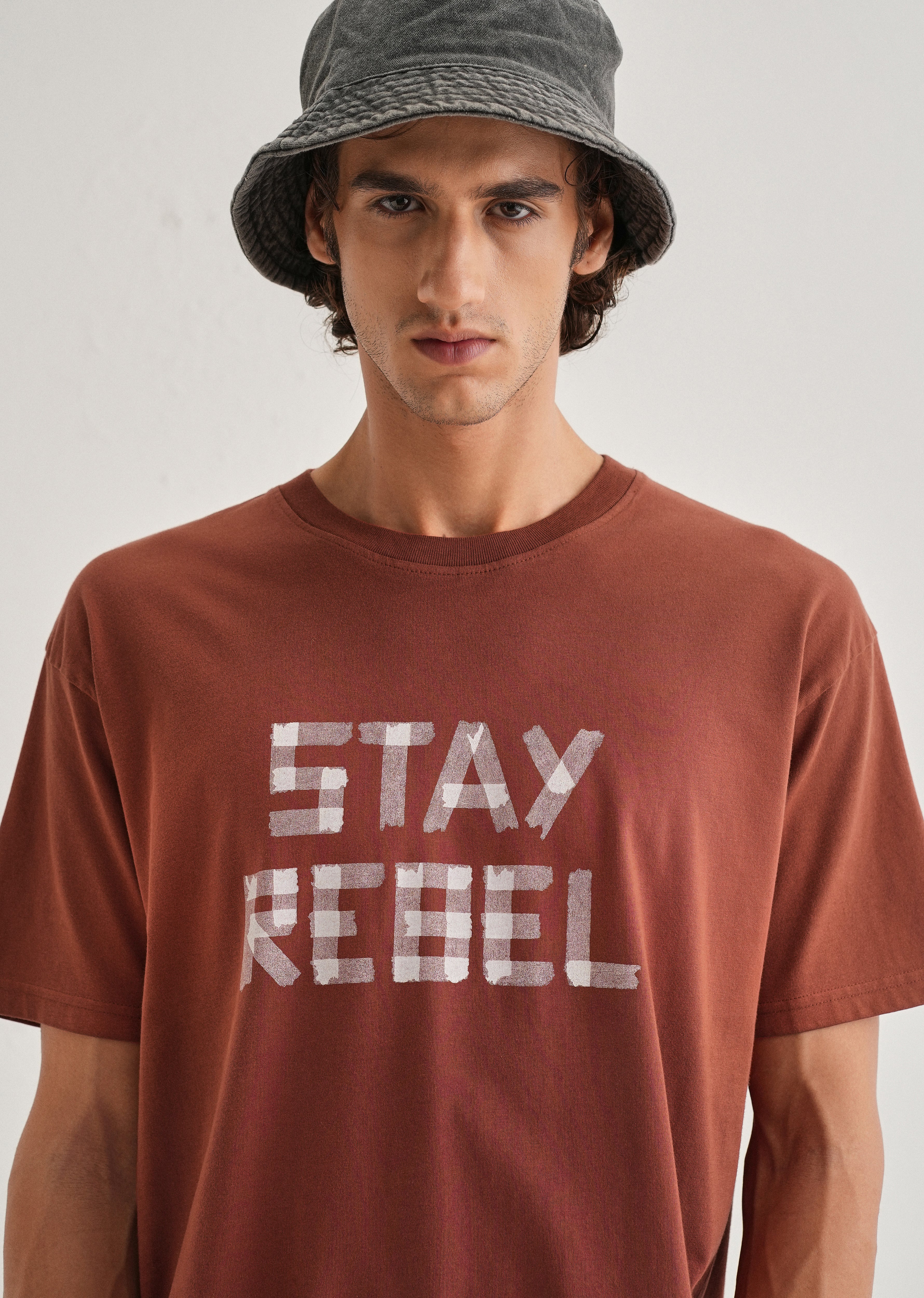 Terracotta Printed Oversized T-shirts - Image 5
