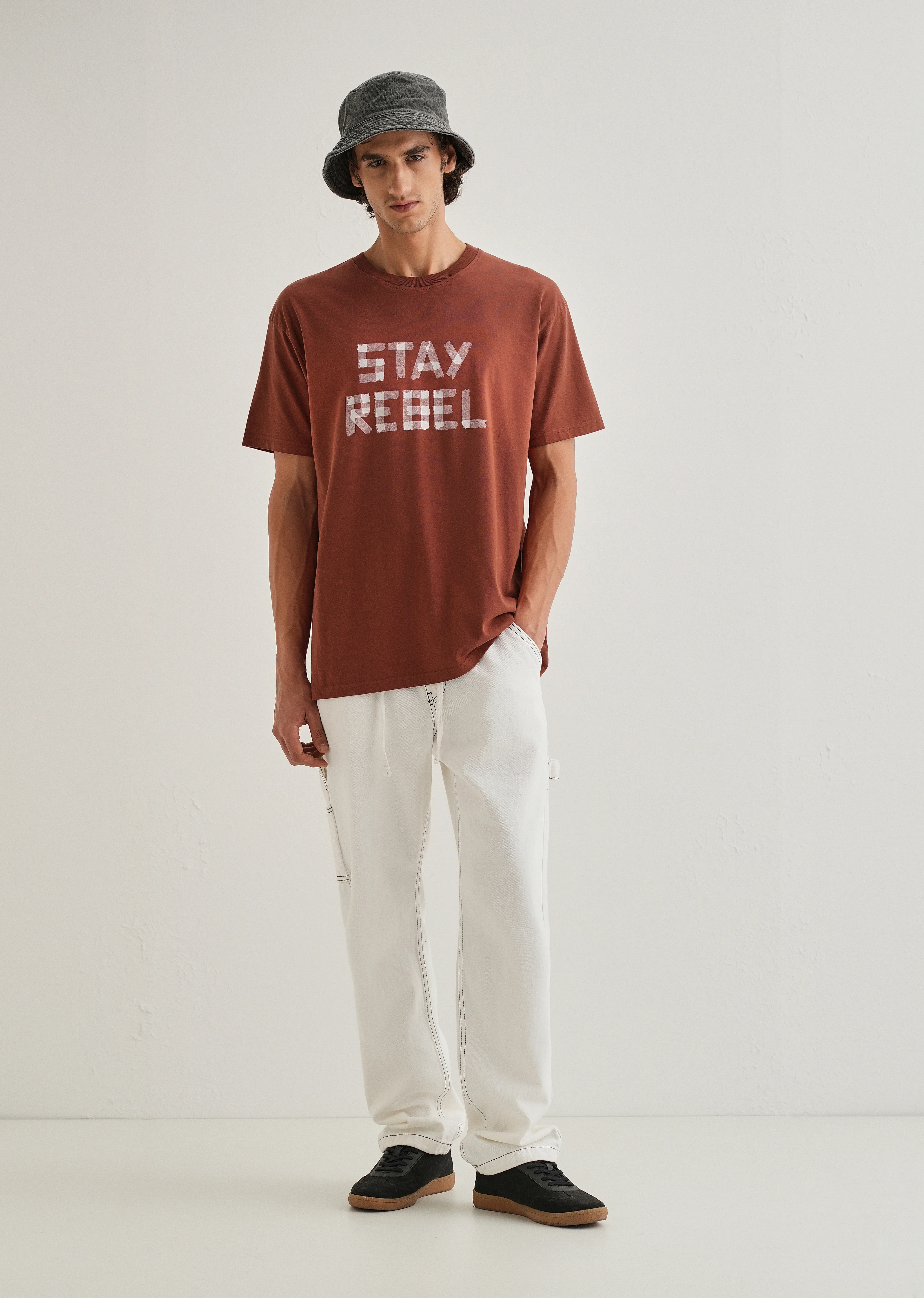 Terracotta Printed Oversized T-shirts - Image 6