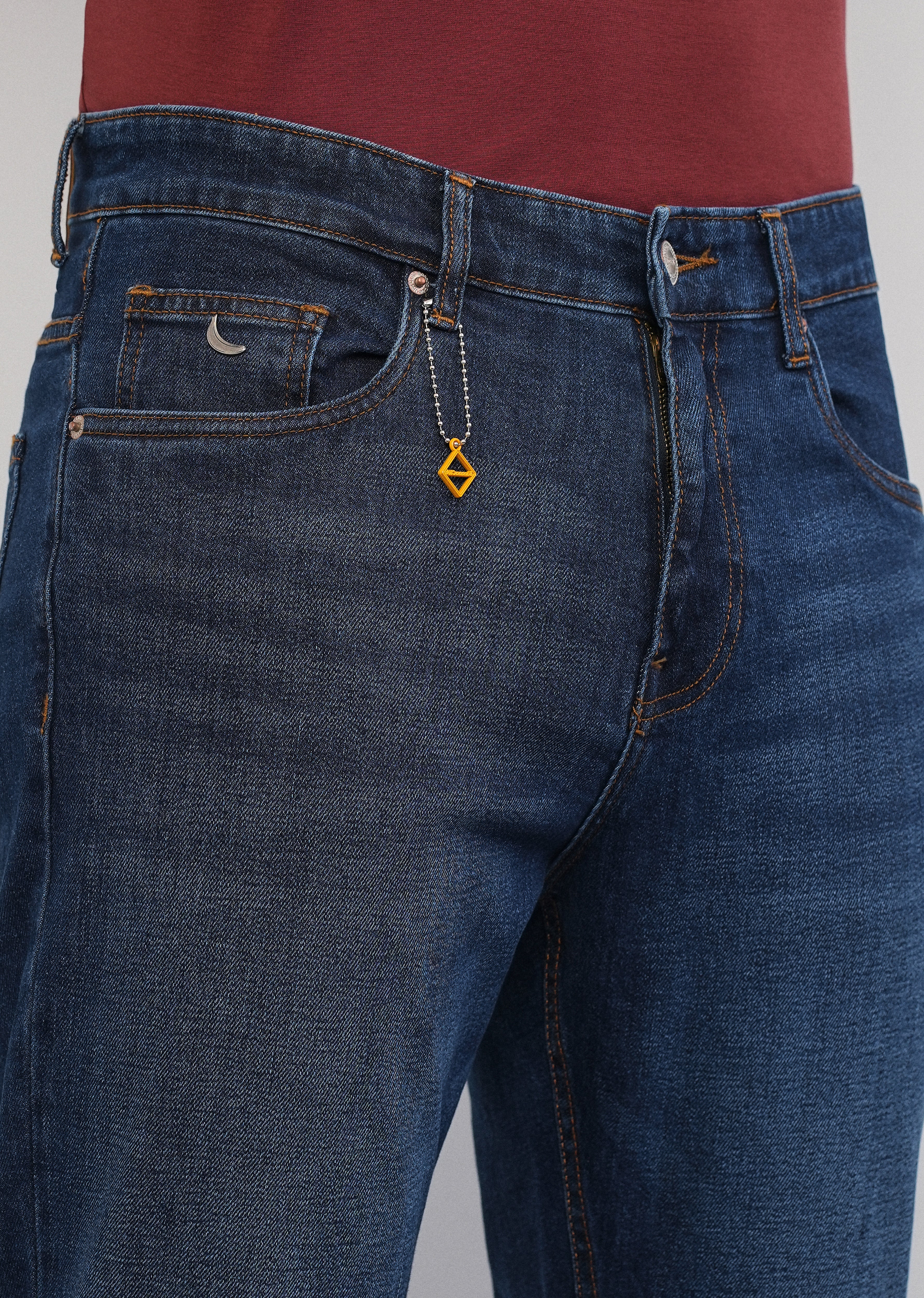 Timeless Blue Straight Fit Jeans - Image 5