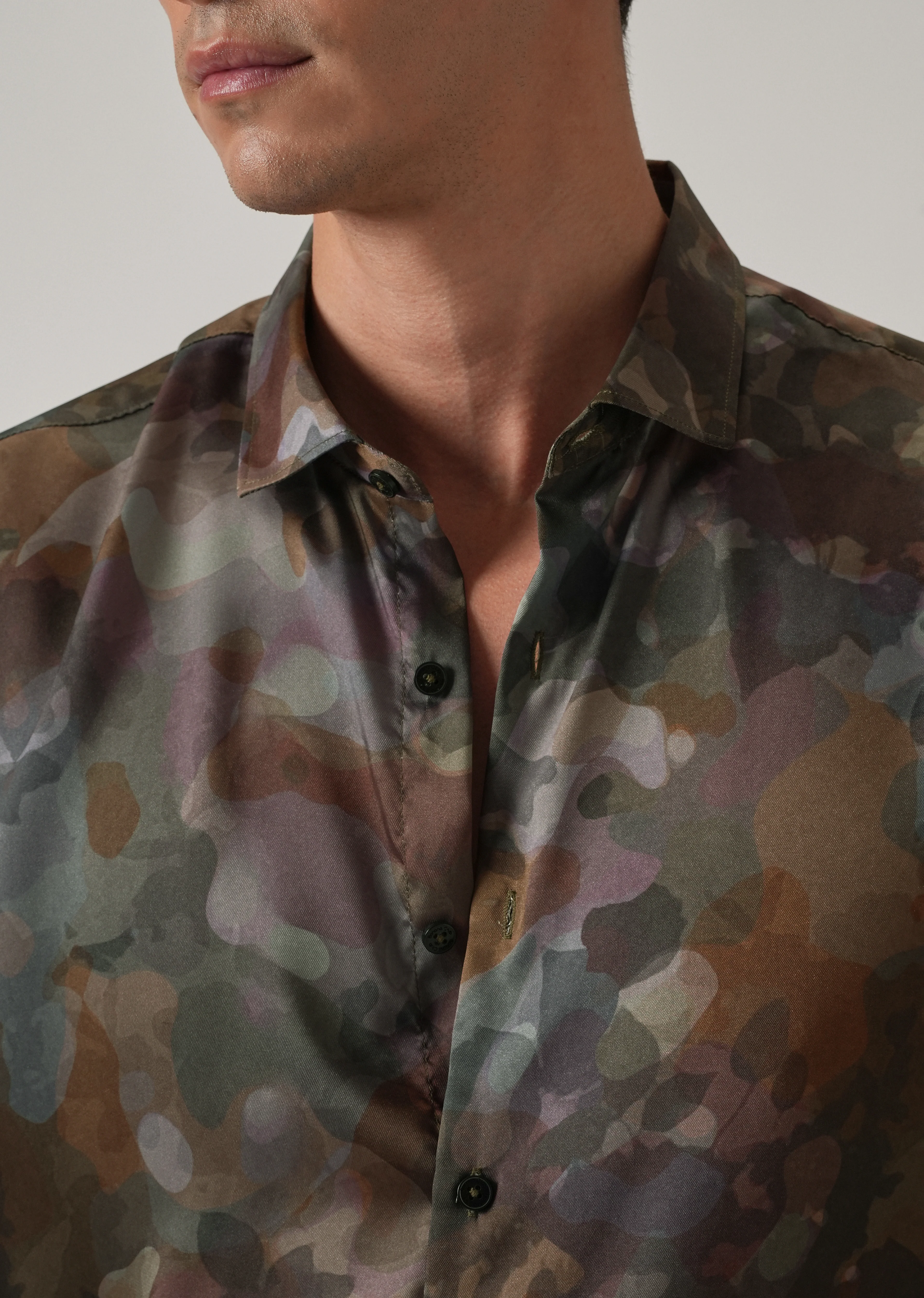 Tonal Camo Print Shirt - Image 5