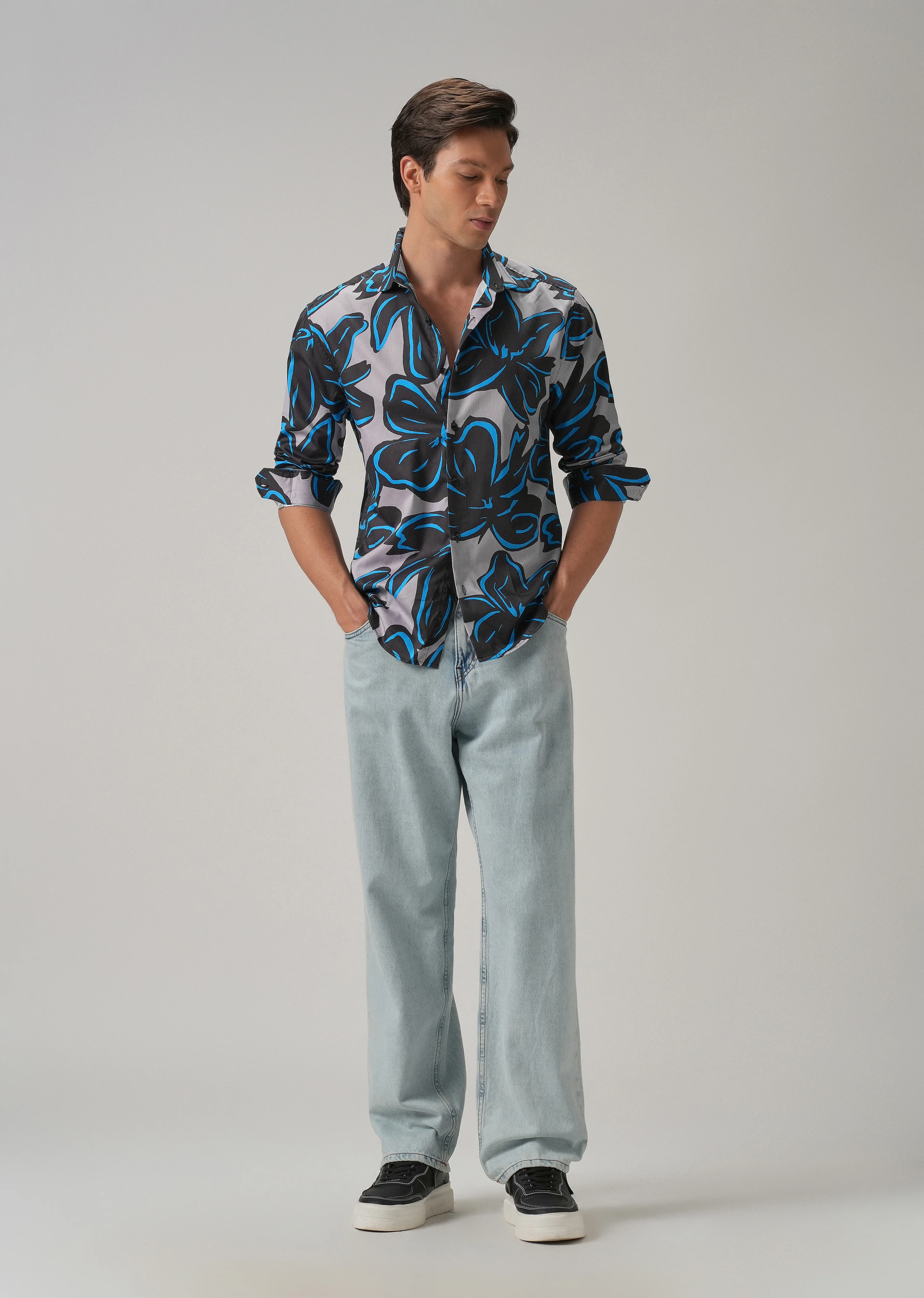 Tropical Floral Printed Shirt - Image 6