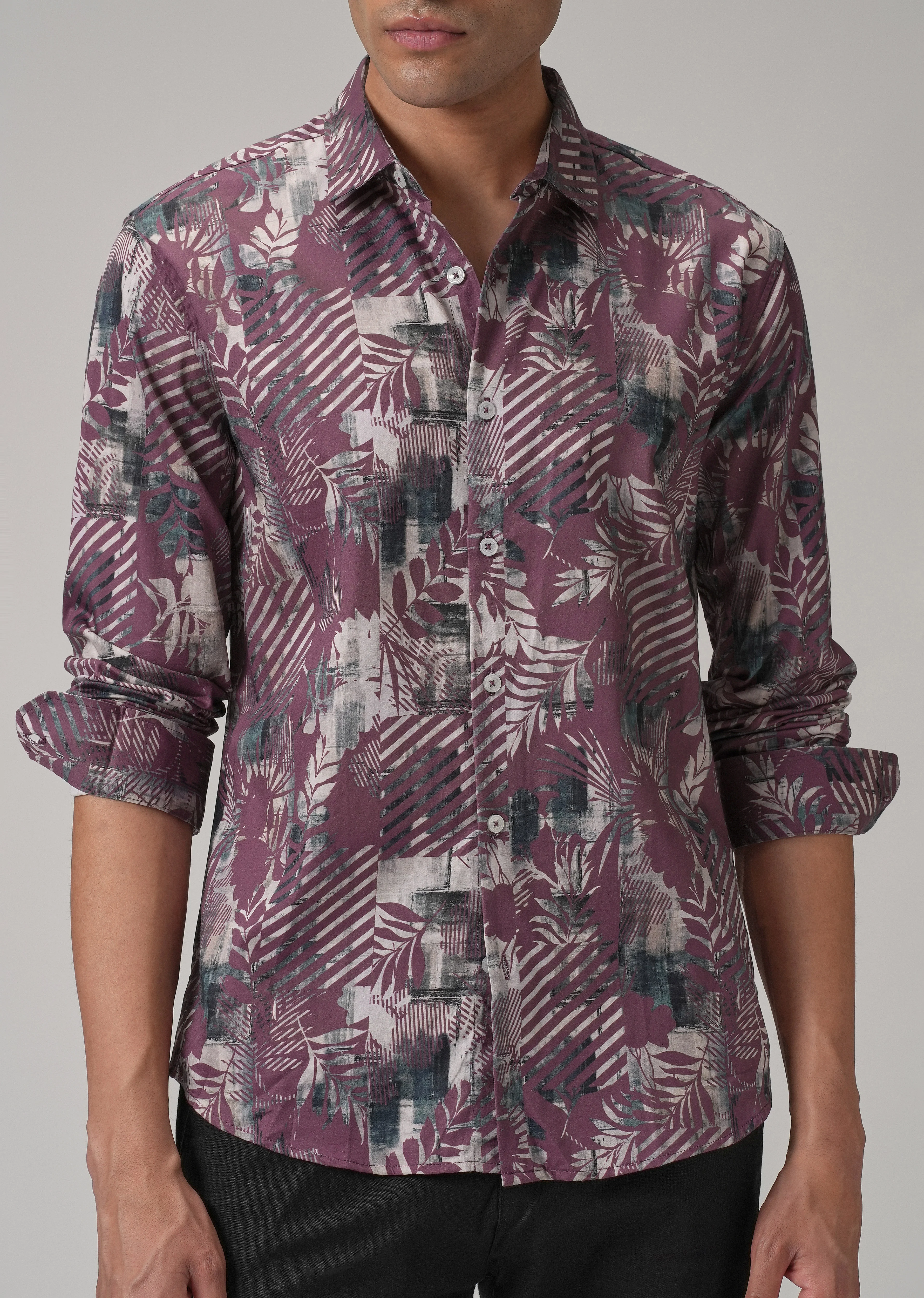 Twig Leaf Printed Shirt - Image 7