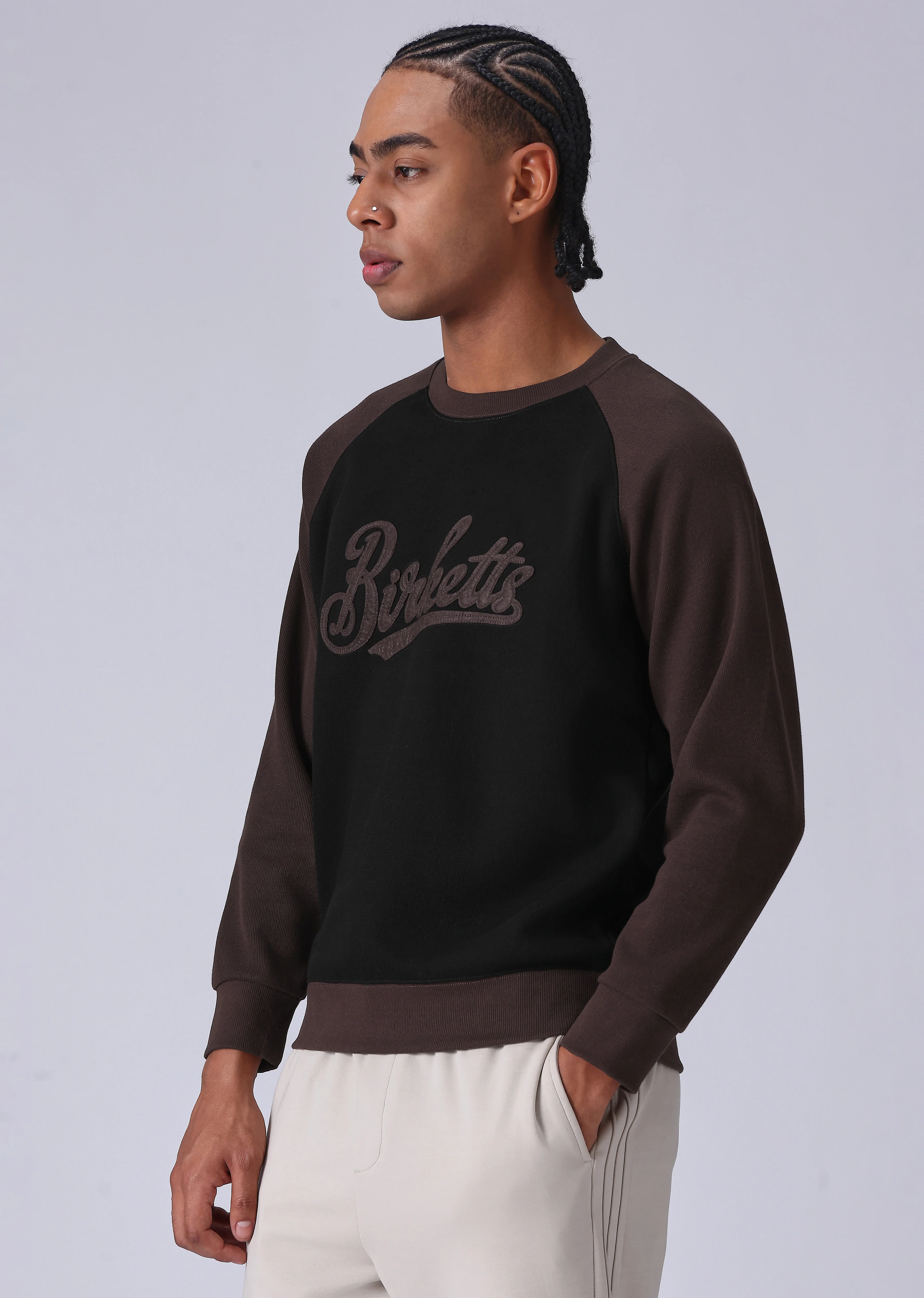 Typography Brown Sweatshirt - Image 4
