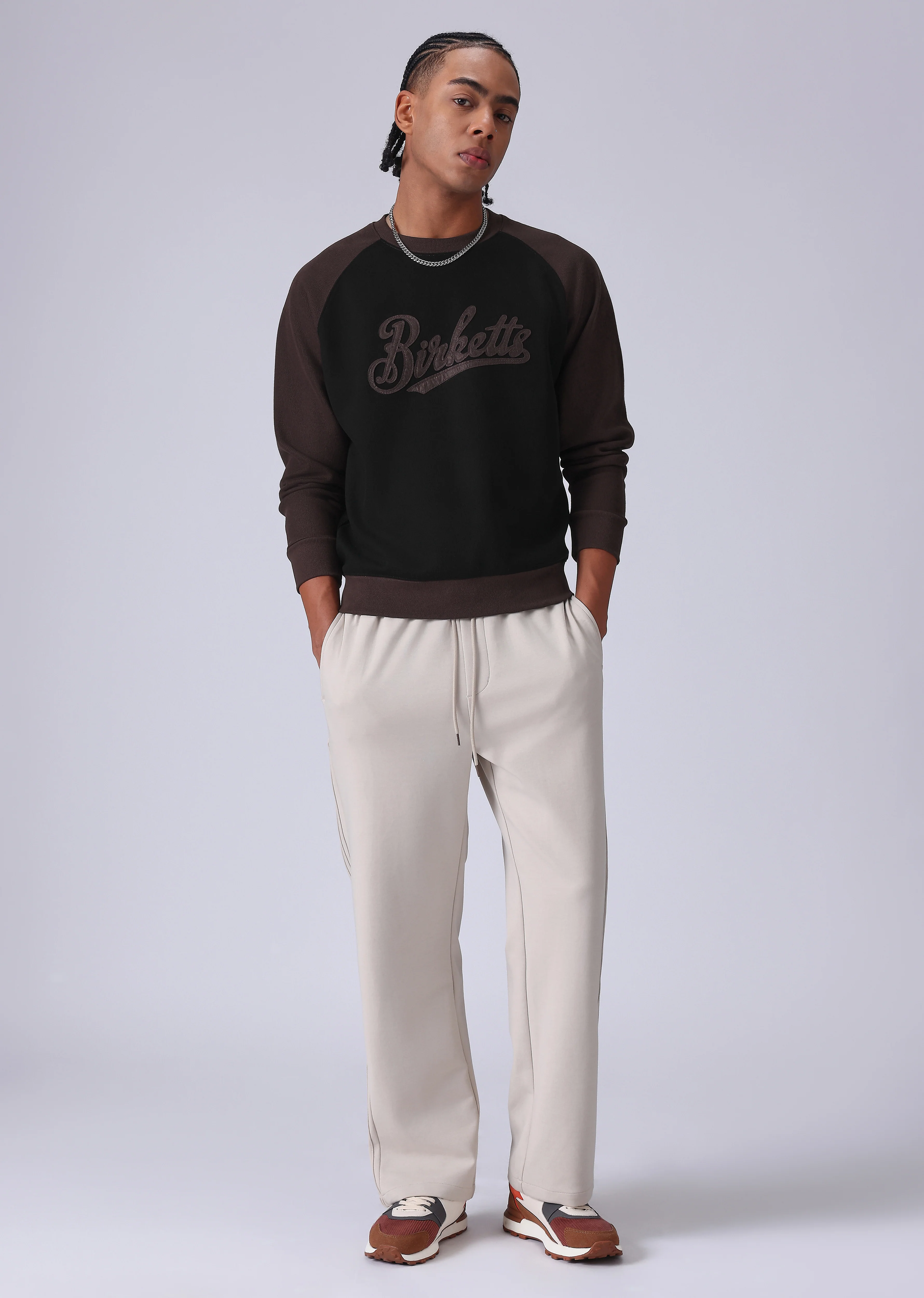 Typography Brown Sweatshirt - Image 6