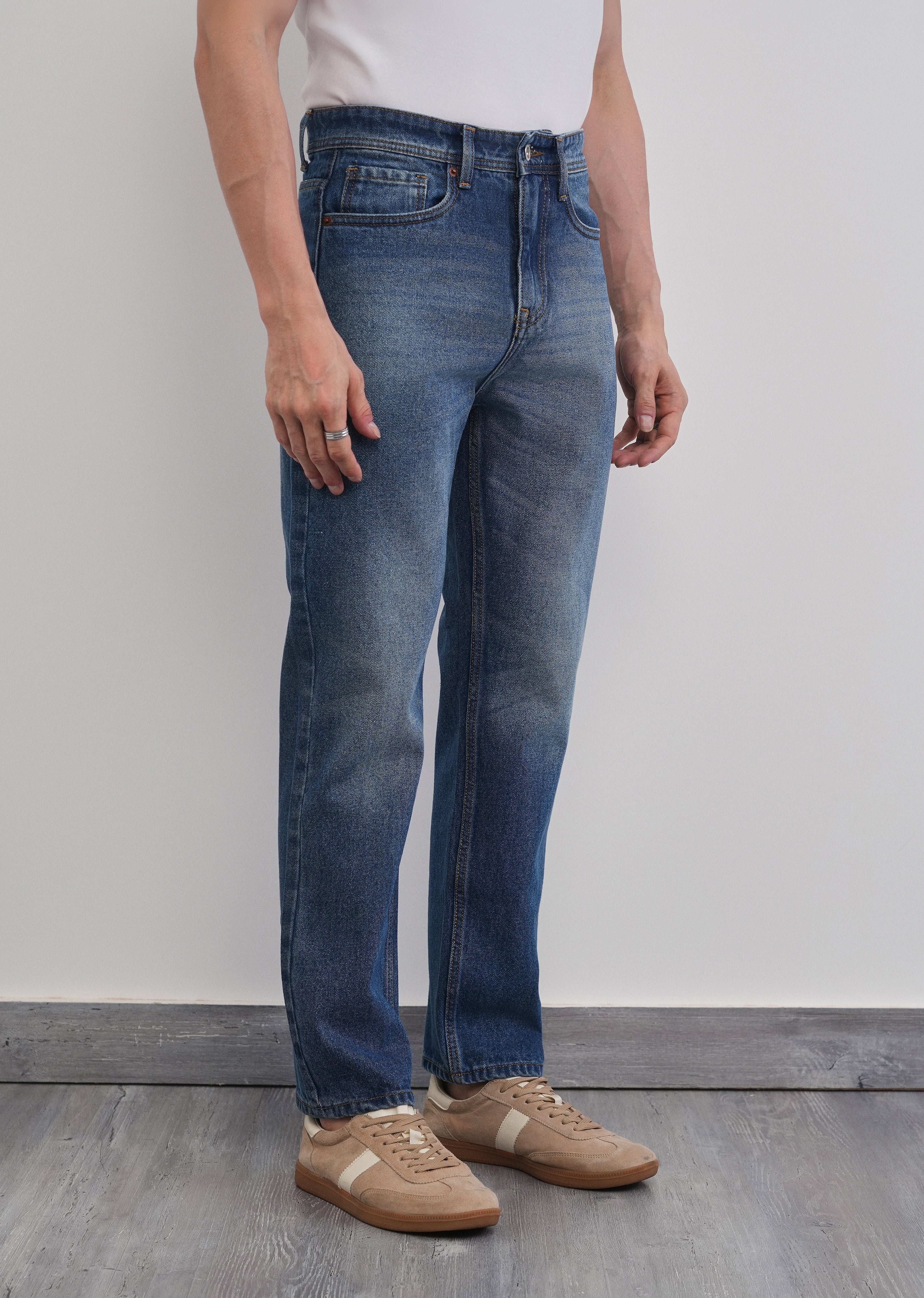 Urban Blue Slim Straight Jeans - Image 4