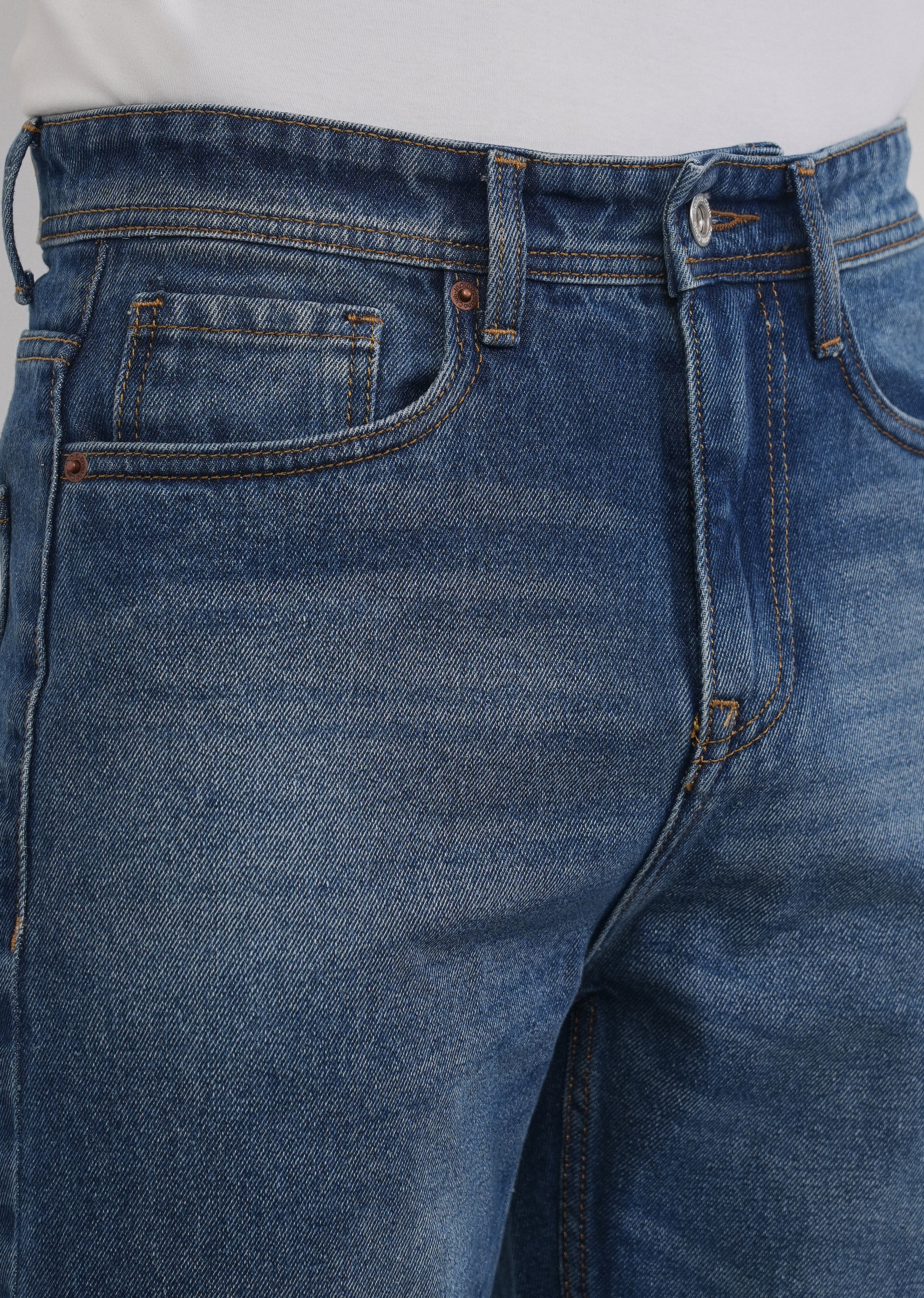 Urban Blue Slim Straight Jeans - Image 5
