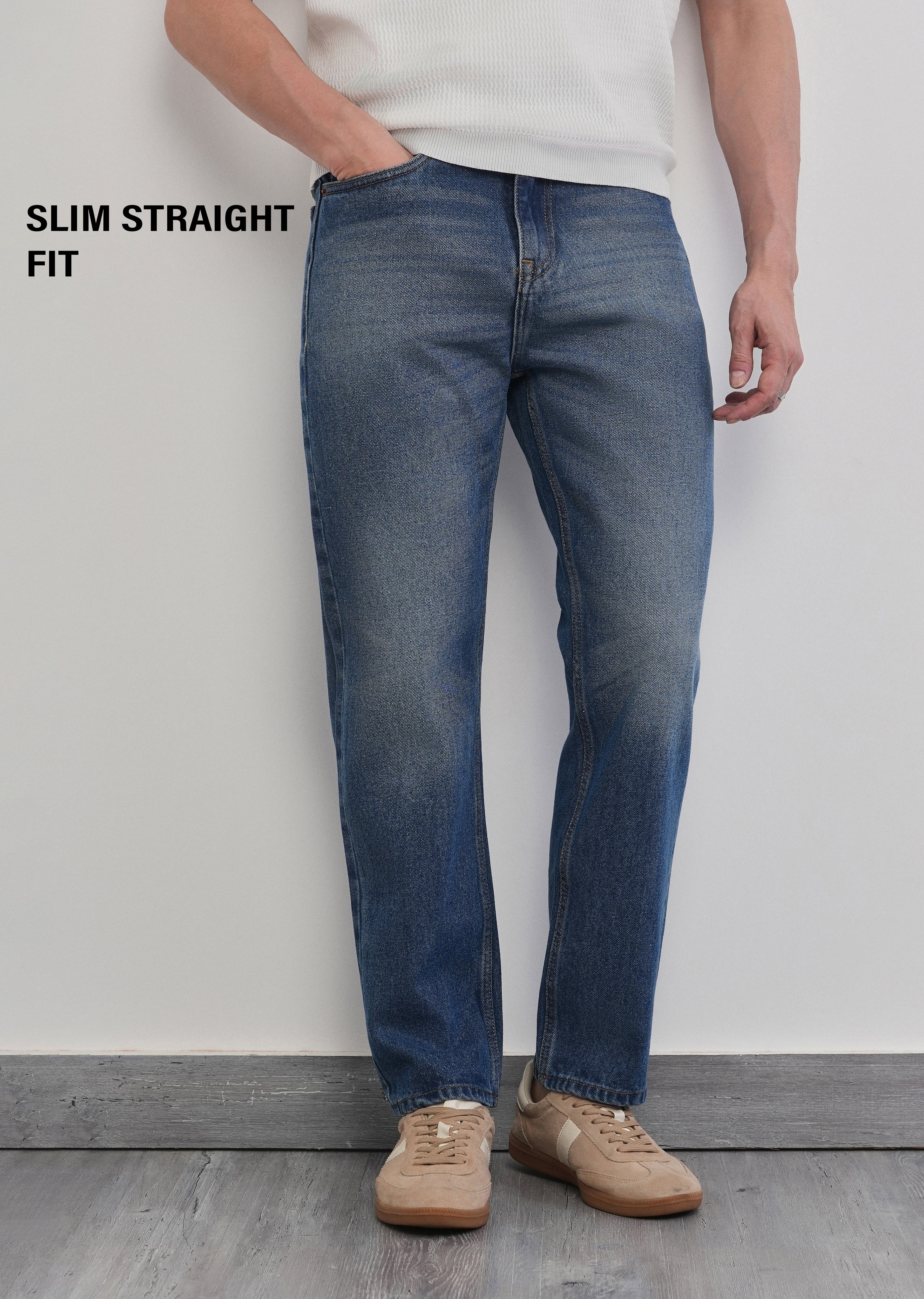 Urban Blue Slim Straight Jeans - Image 7