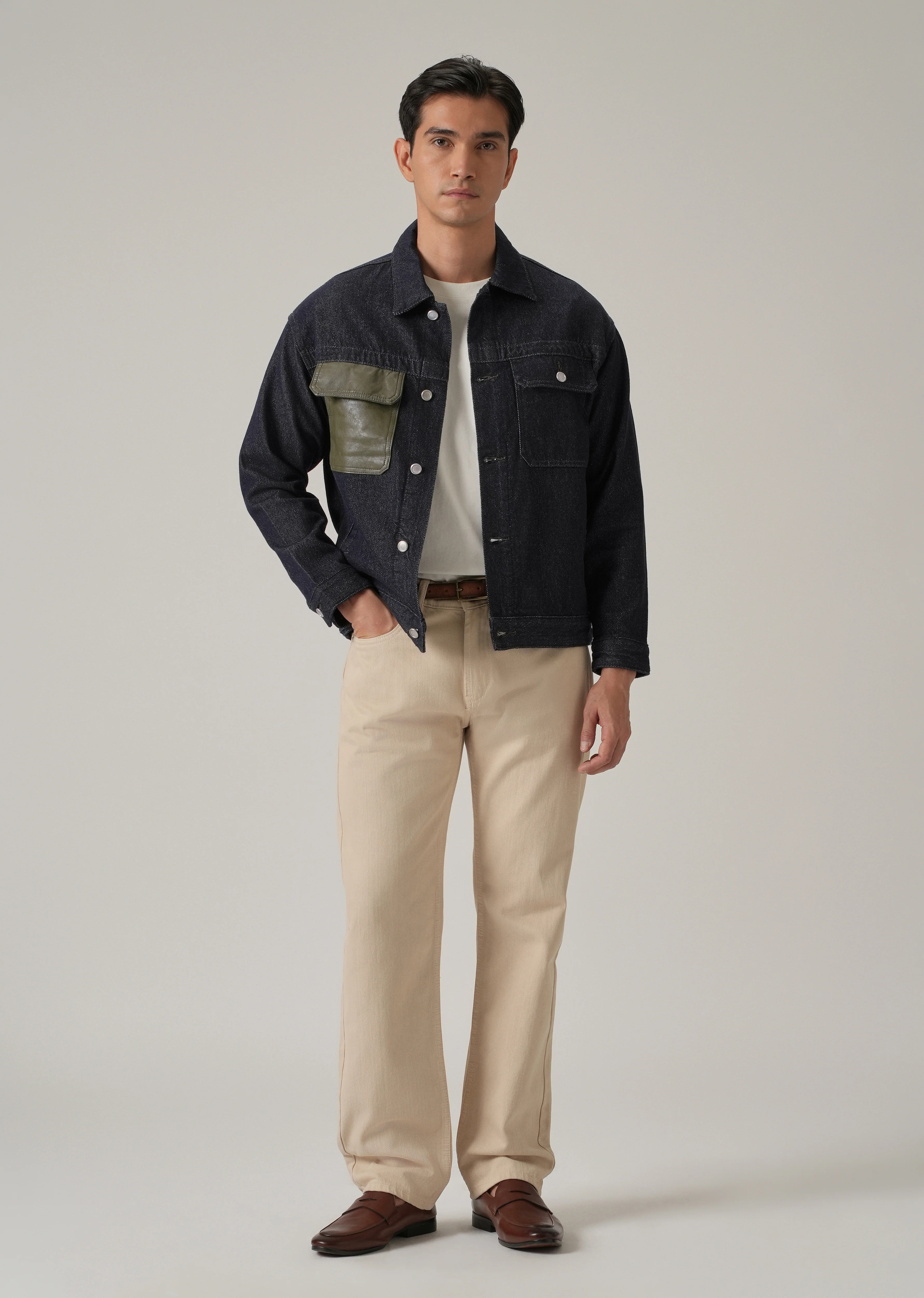 Utility Pocket Denim Jacket - Image 6