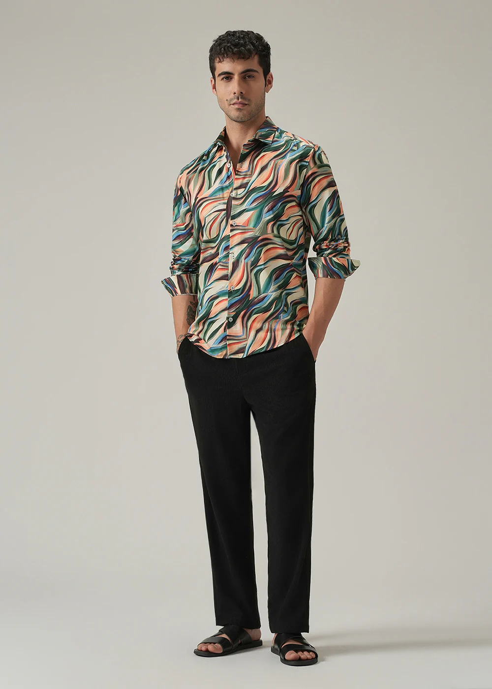 Vibrant Abstract Print Shirt - Image 6
