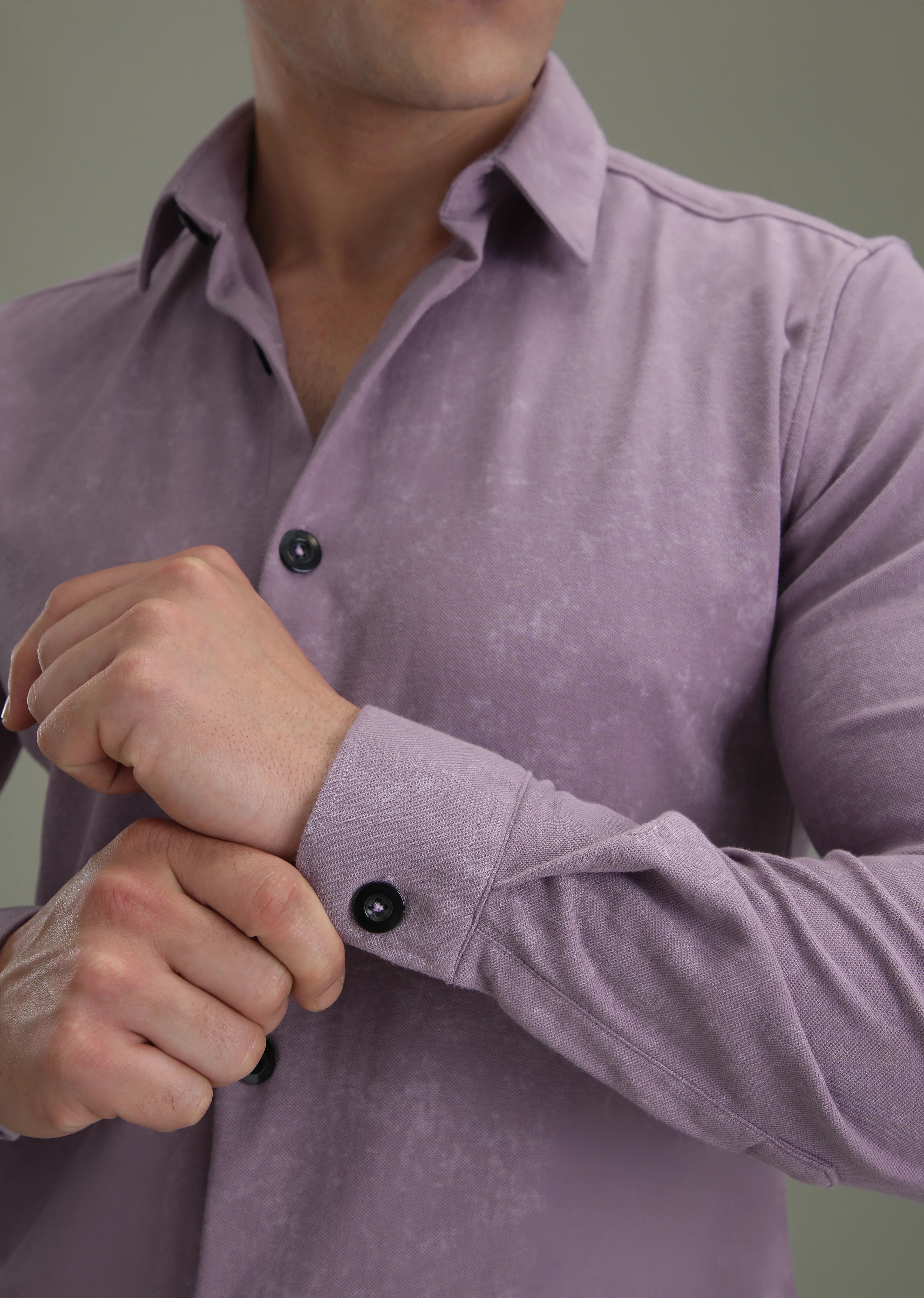 Violet Knitted Shirt - Image 2
