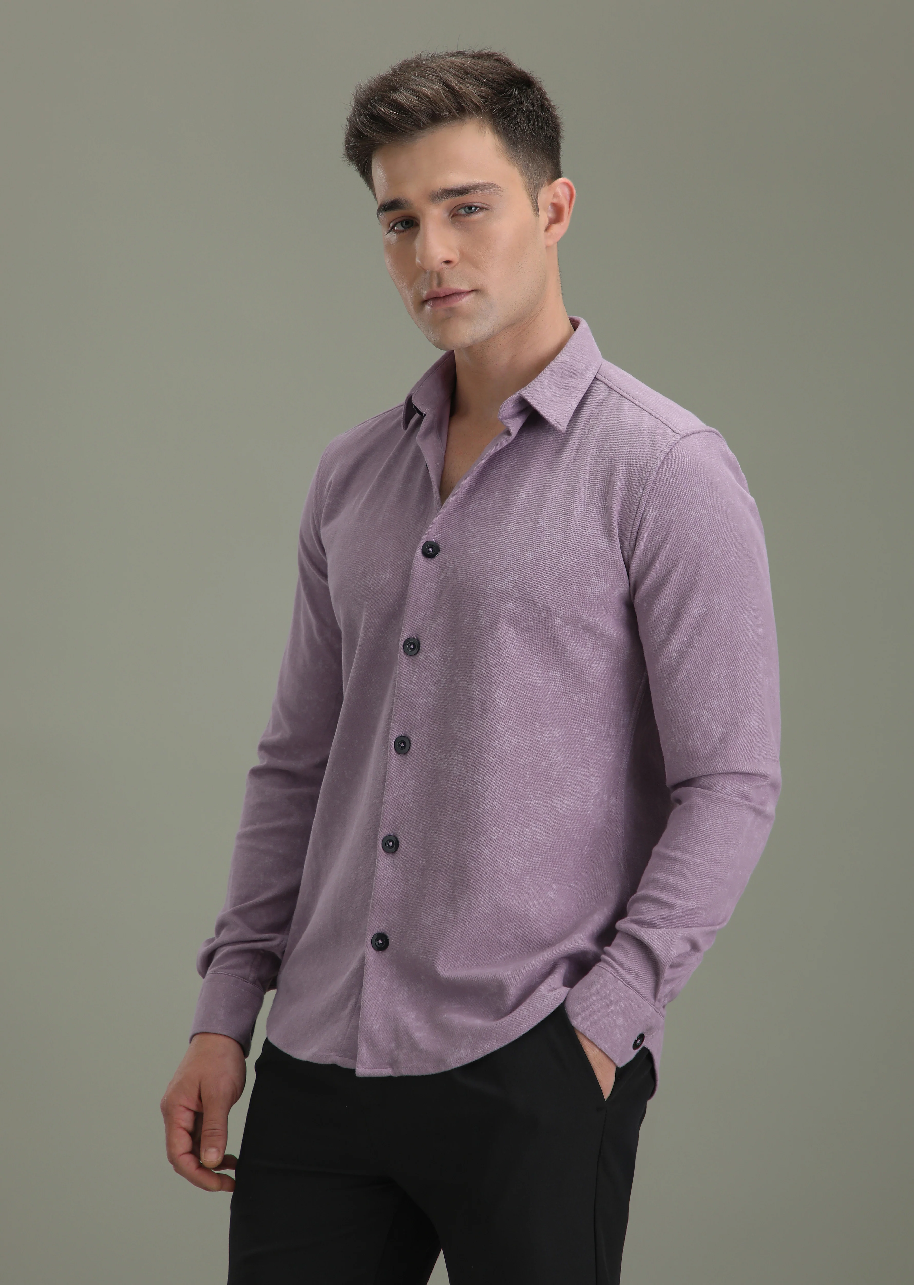 Violet Knitted Shirt - Image 5