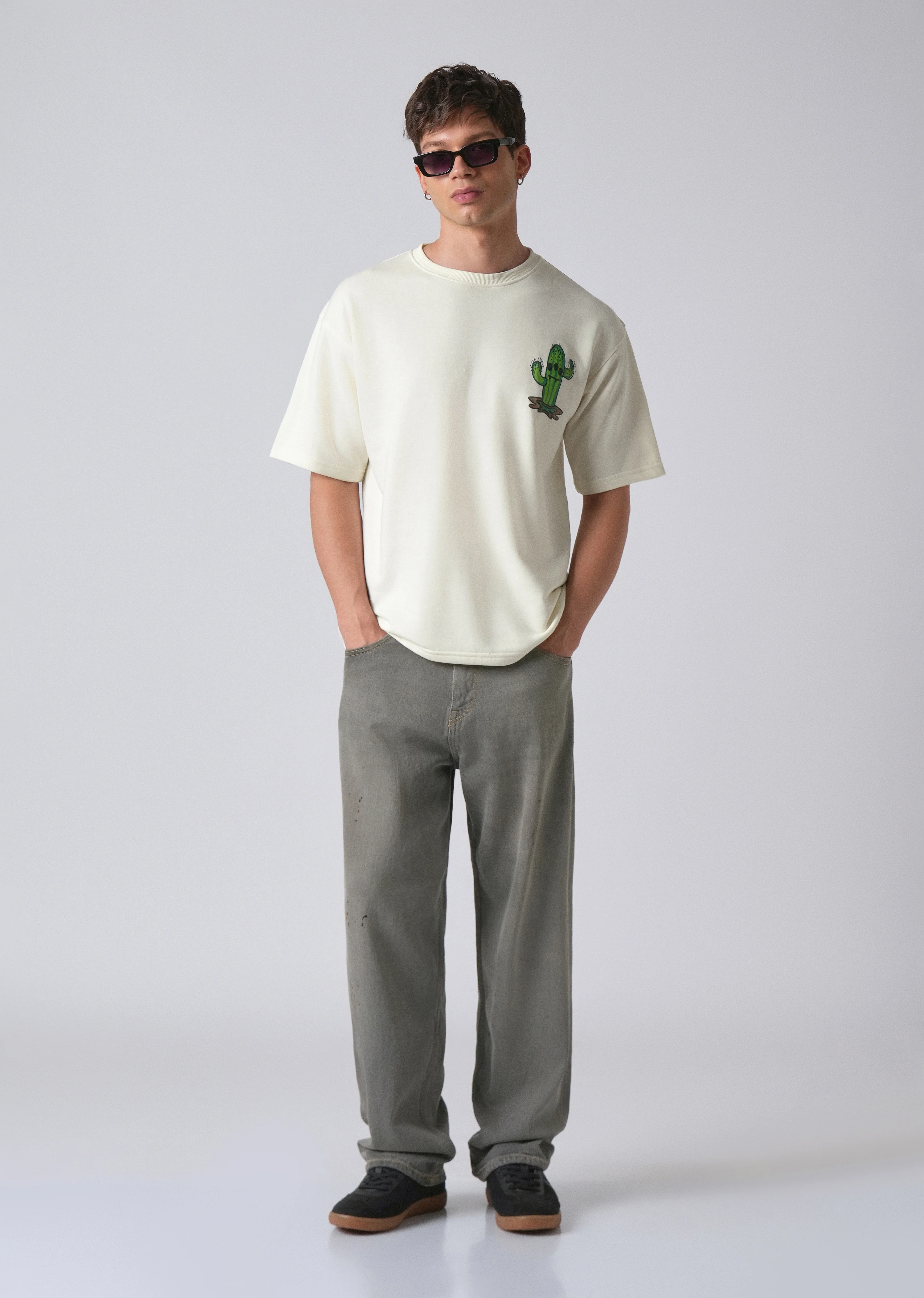 Warm White Oversized T-shirt - Image 6