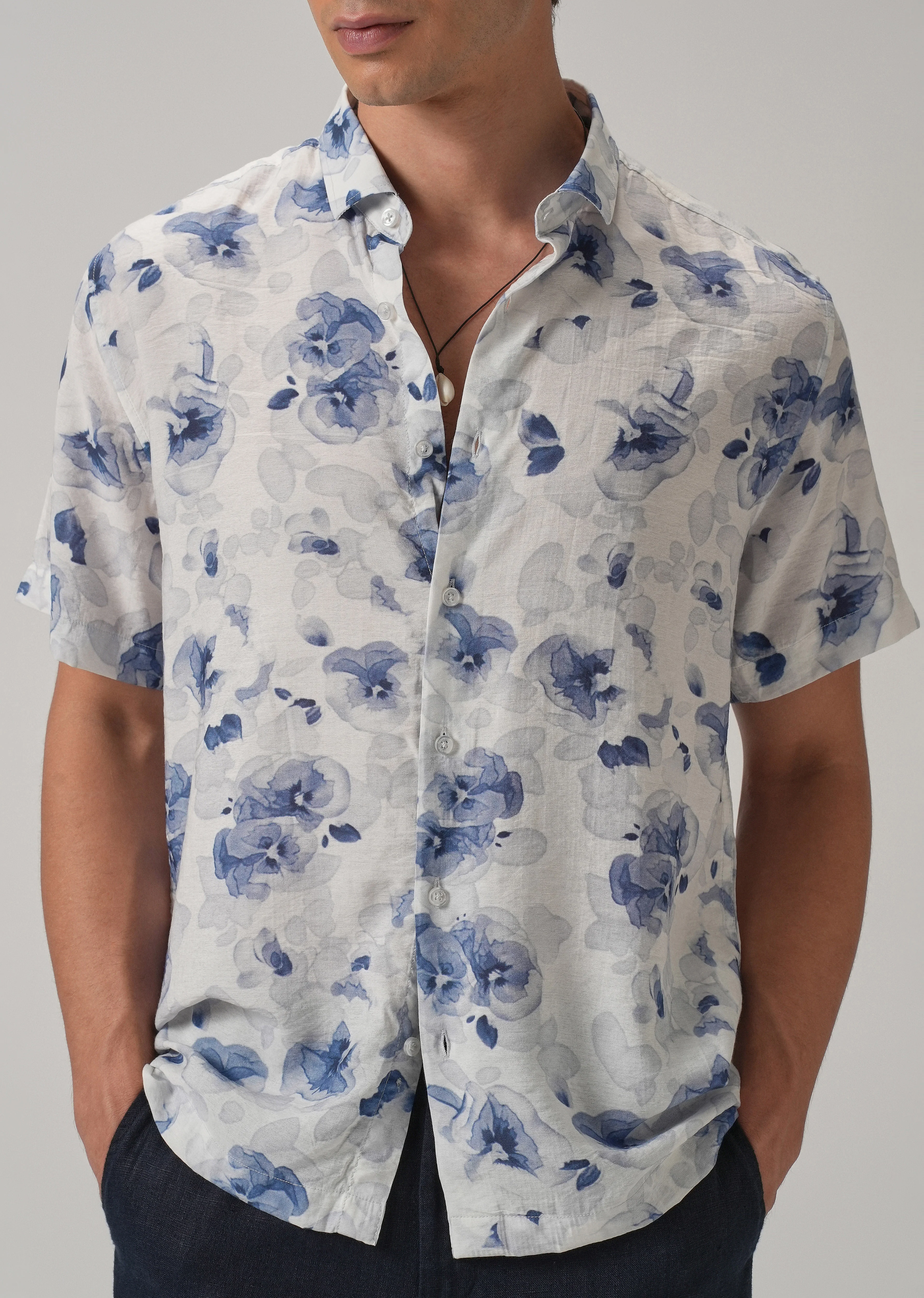 Wash Flora Printed Shirt - Image 7