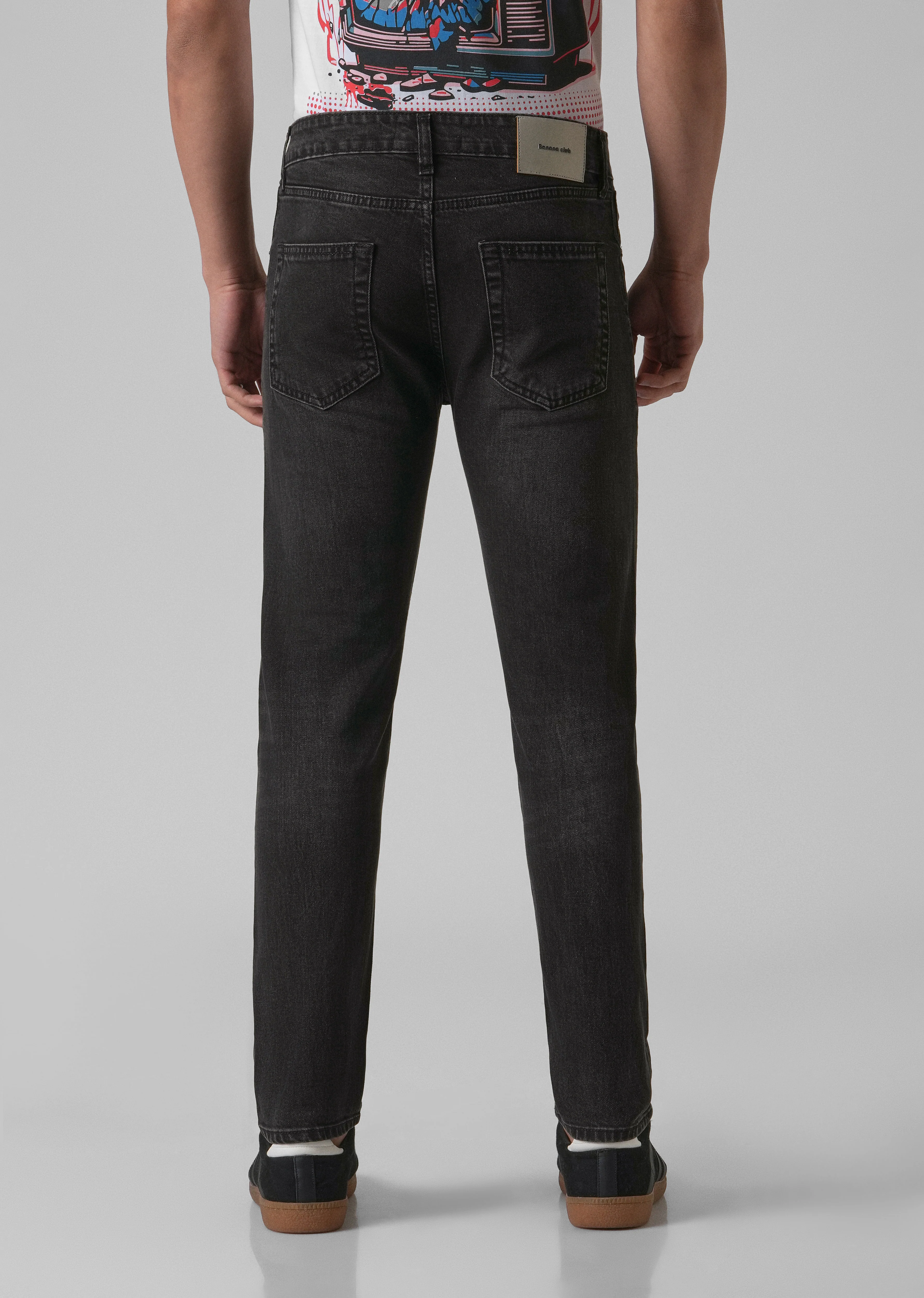 Washed Black Slim Fit Jeans - Image 2