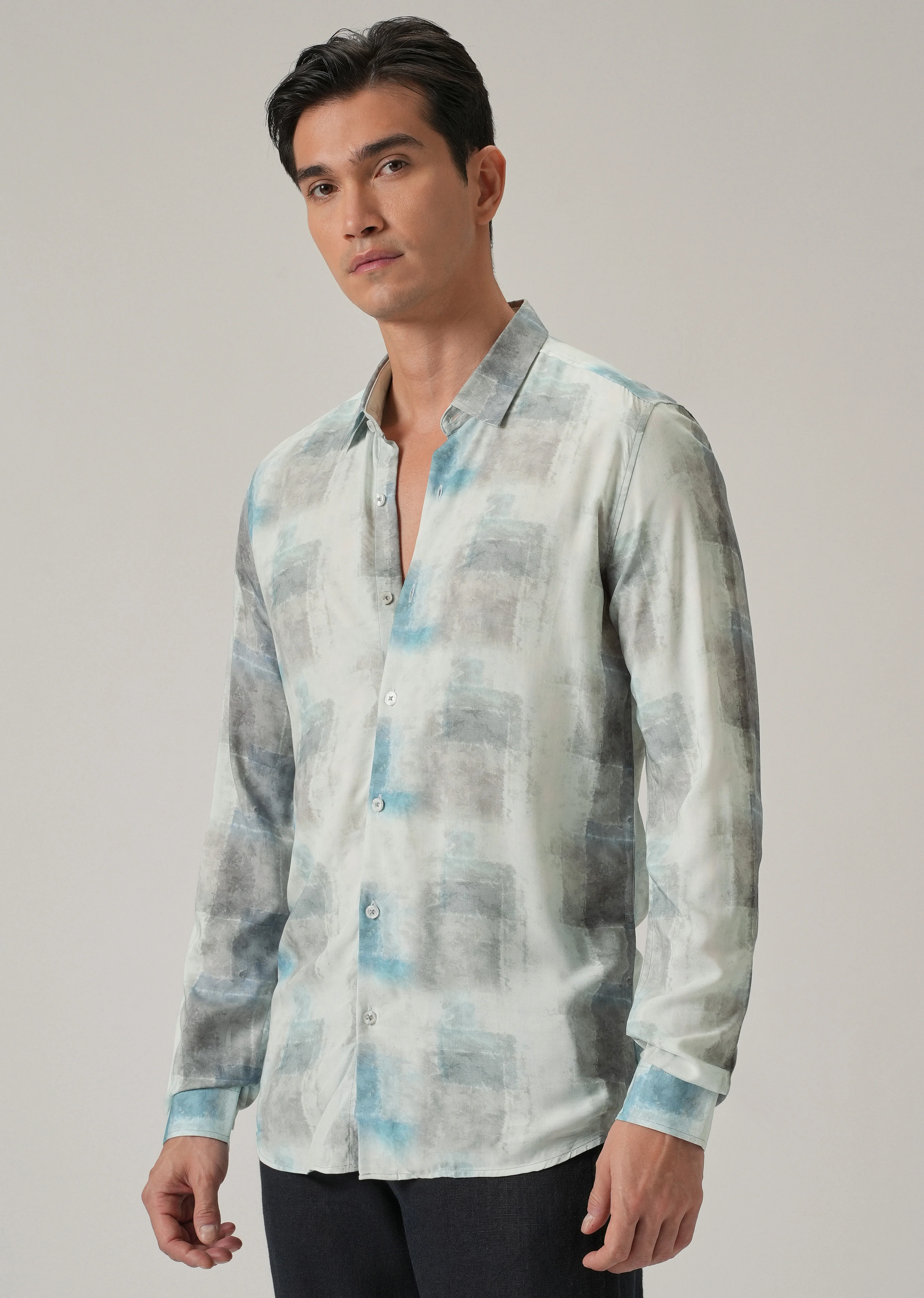 Washed Print Shirt - Image 4