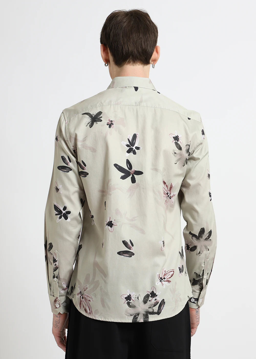 Watercolor Floral Printed Shirt - Image 5