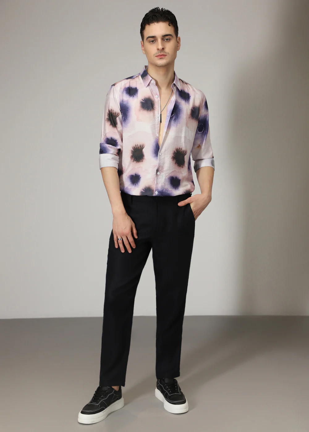 Watercolor Multi Print Shirt - Image 6