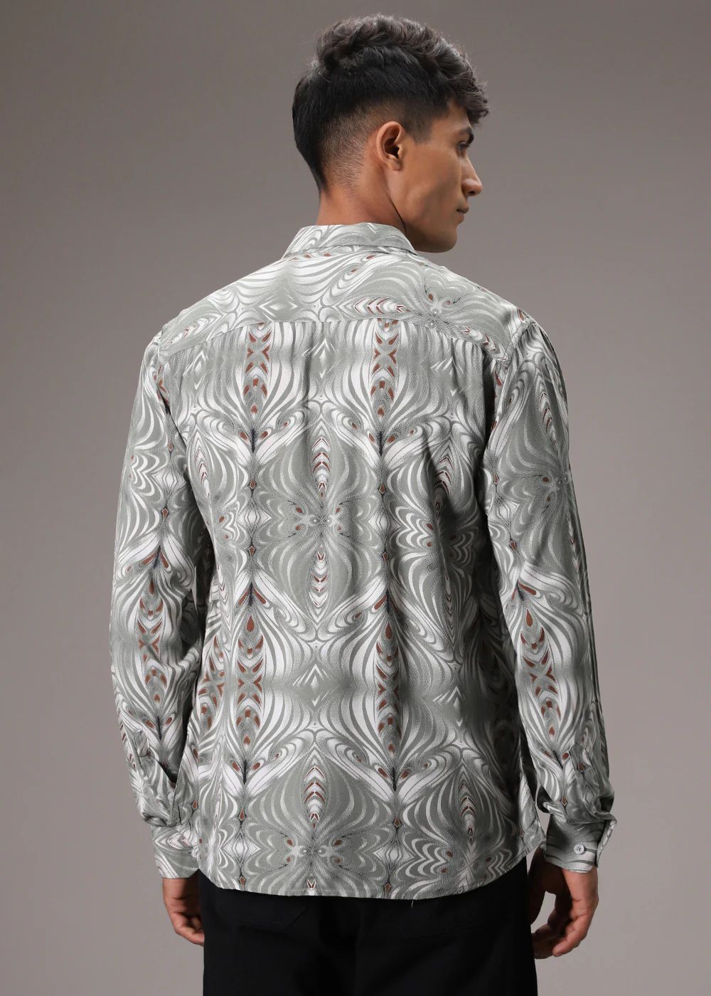 Wave Green Feather Shirt - Image 8