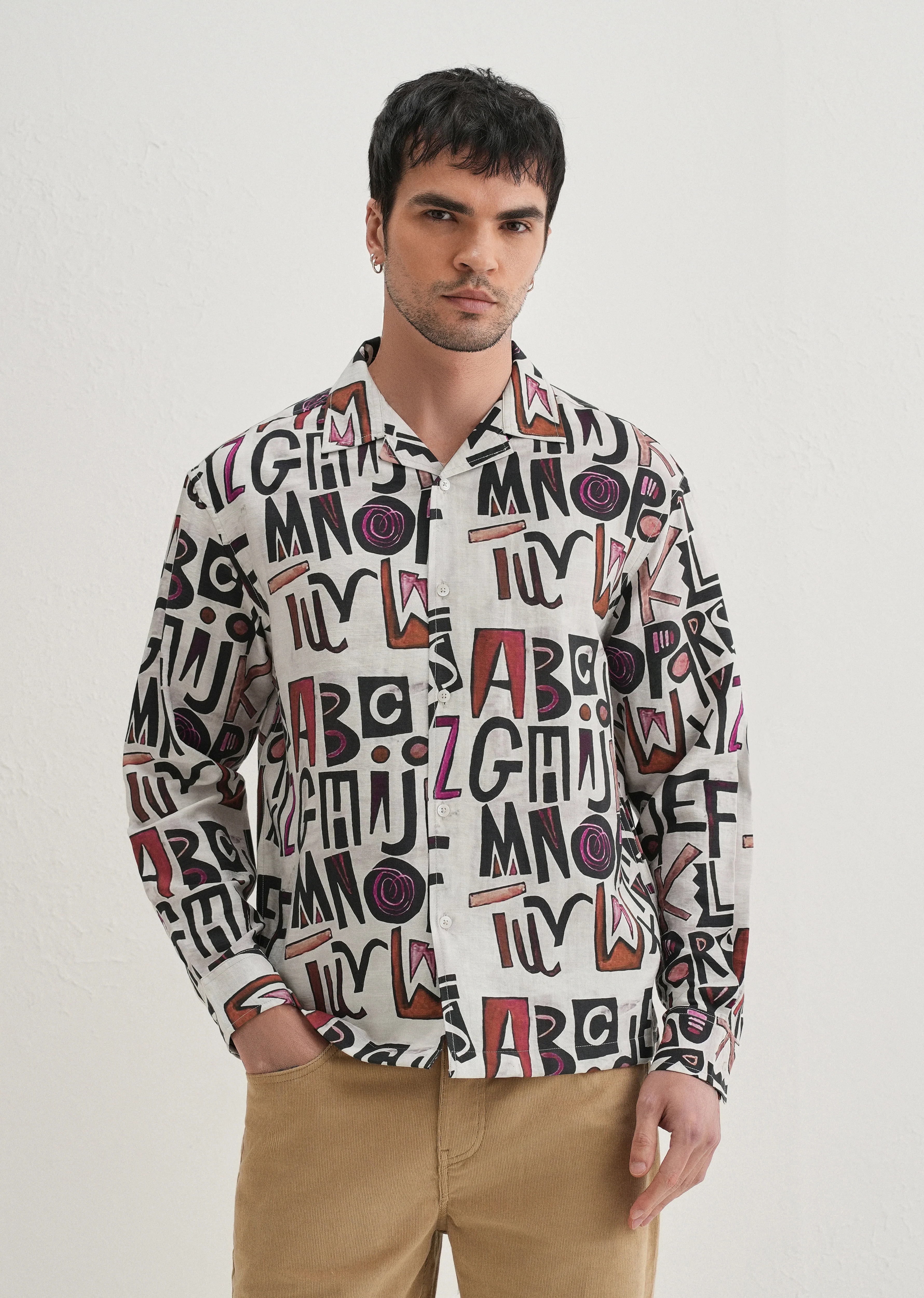 White Artform Typo Printed Shirt - Image 3