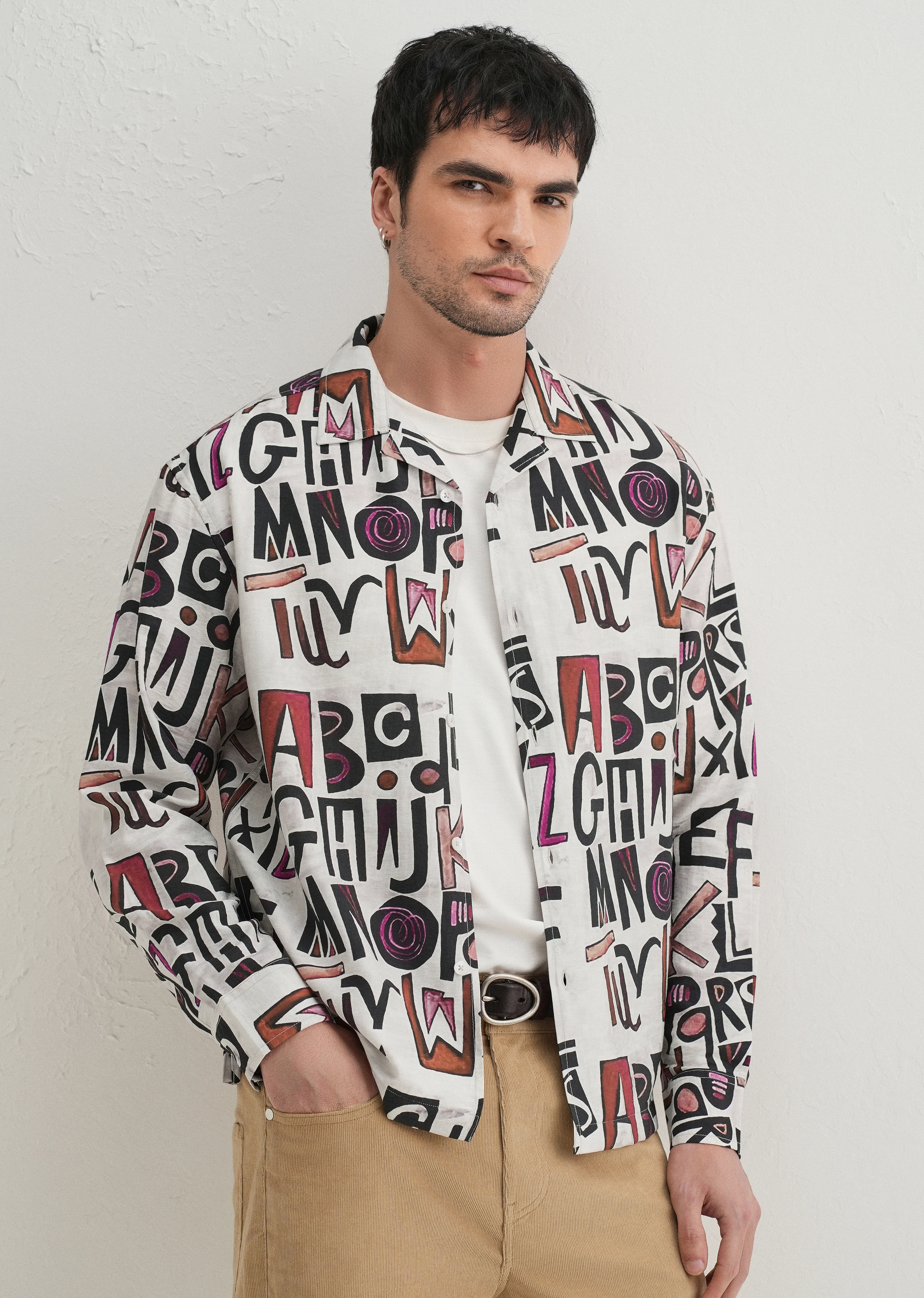 White Artform Typo Printed Shirt - Image 7