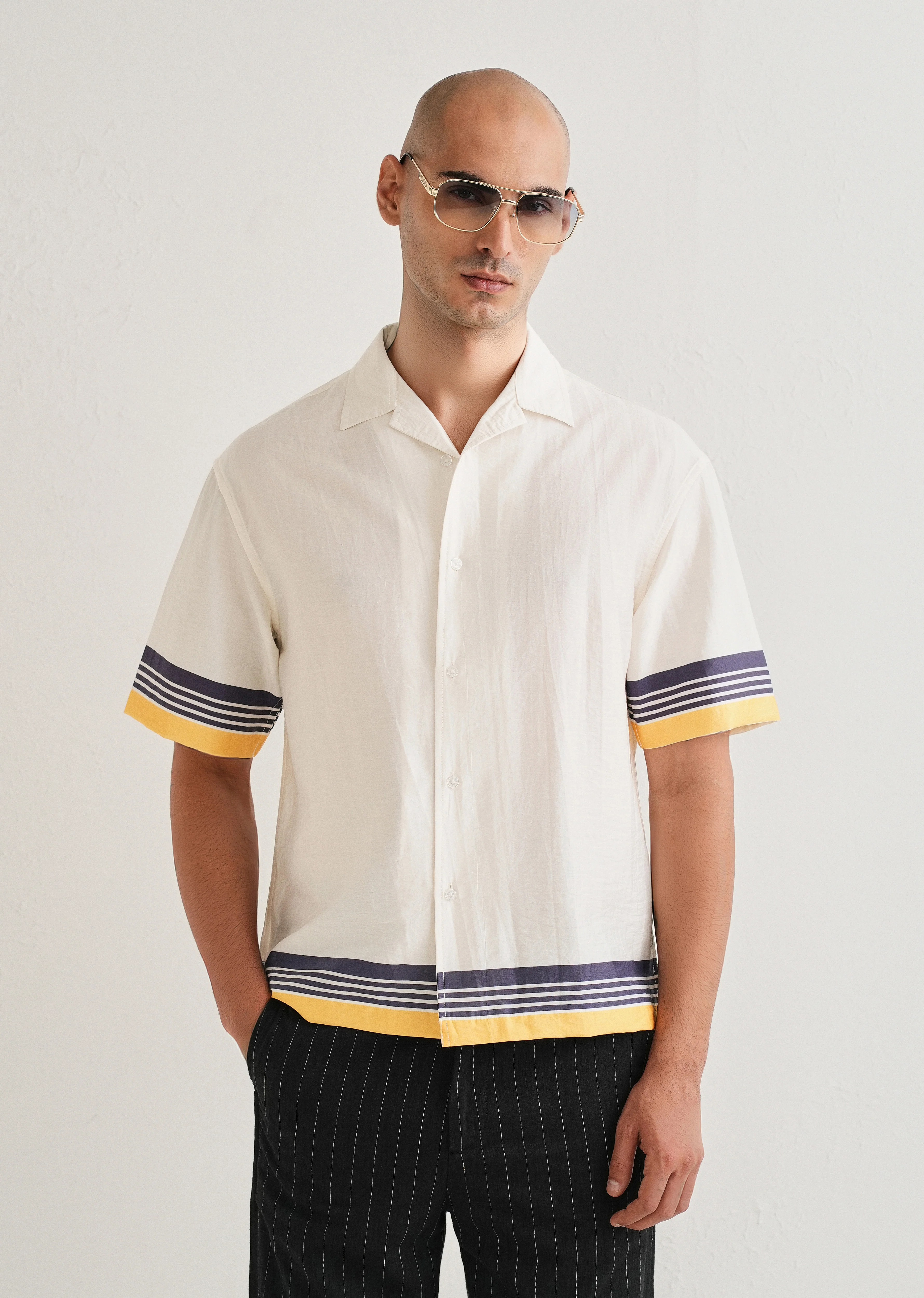 White Back Placement Print Shirt - Image 2