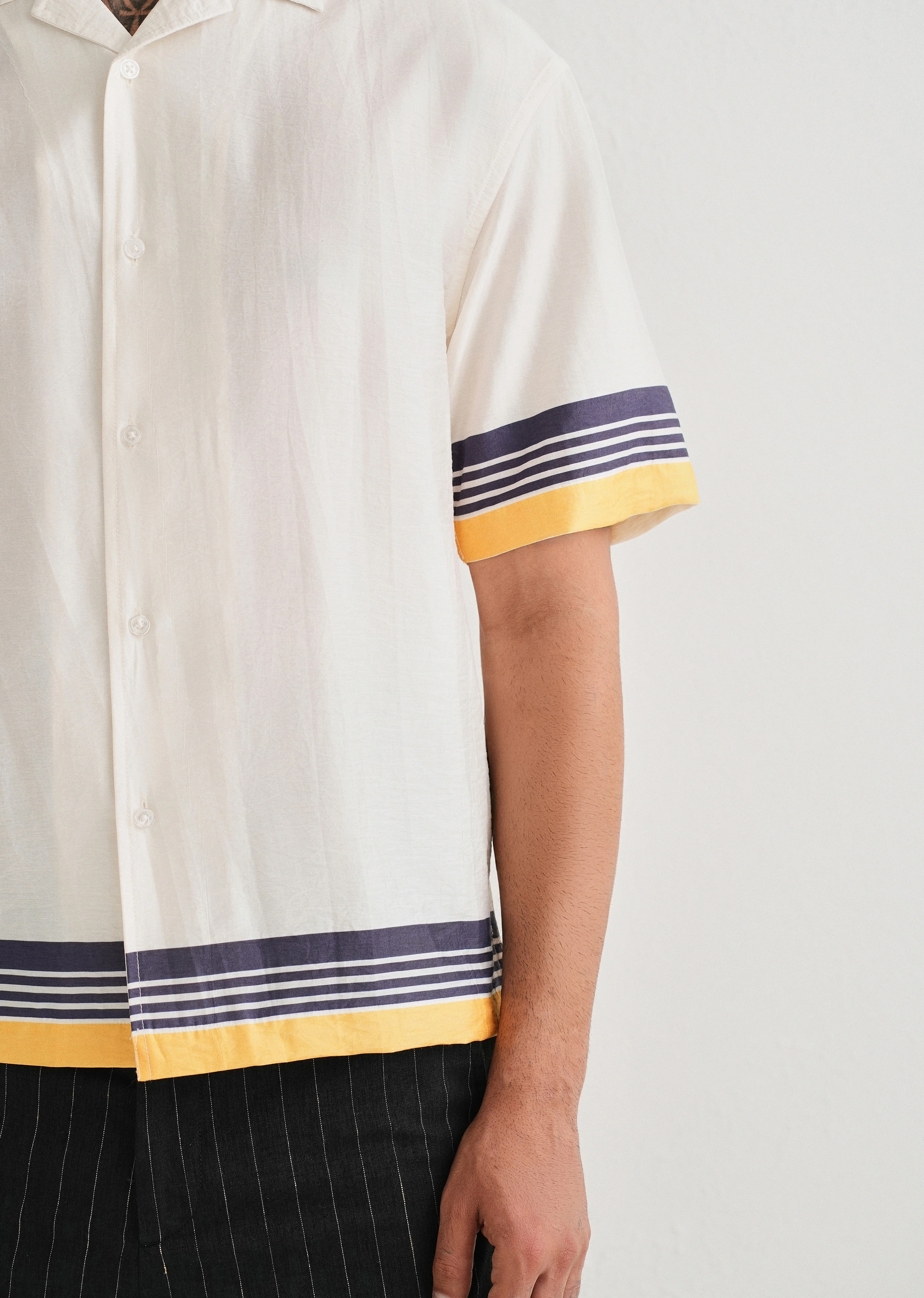 White Back Placement Print Shirt - Image 5