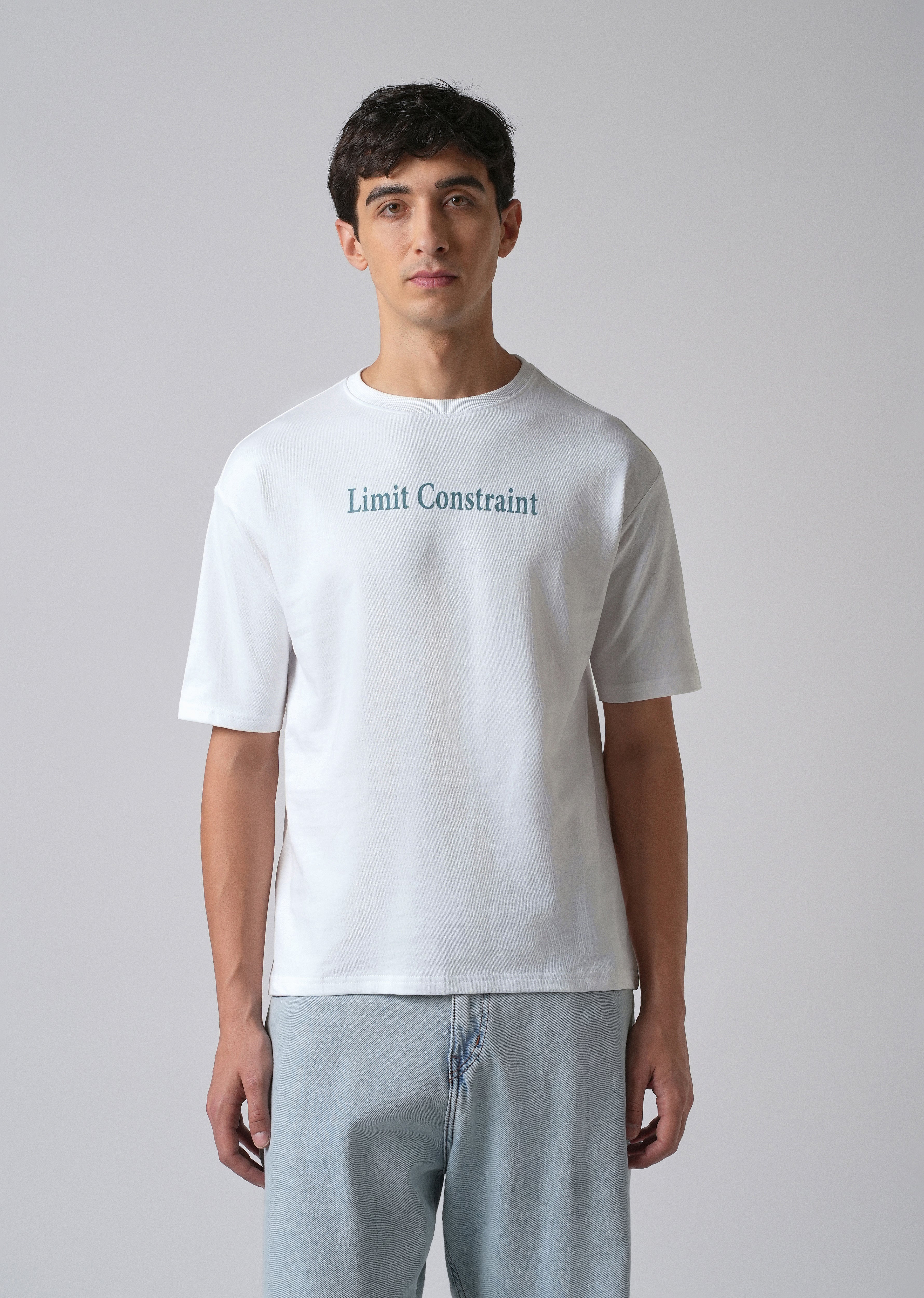 White Back Print Relaxed Fit T- shirt - Image 4