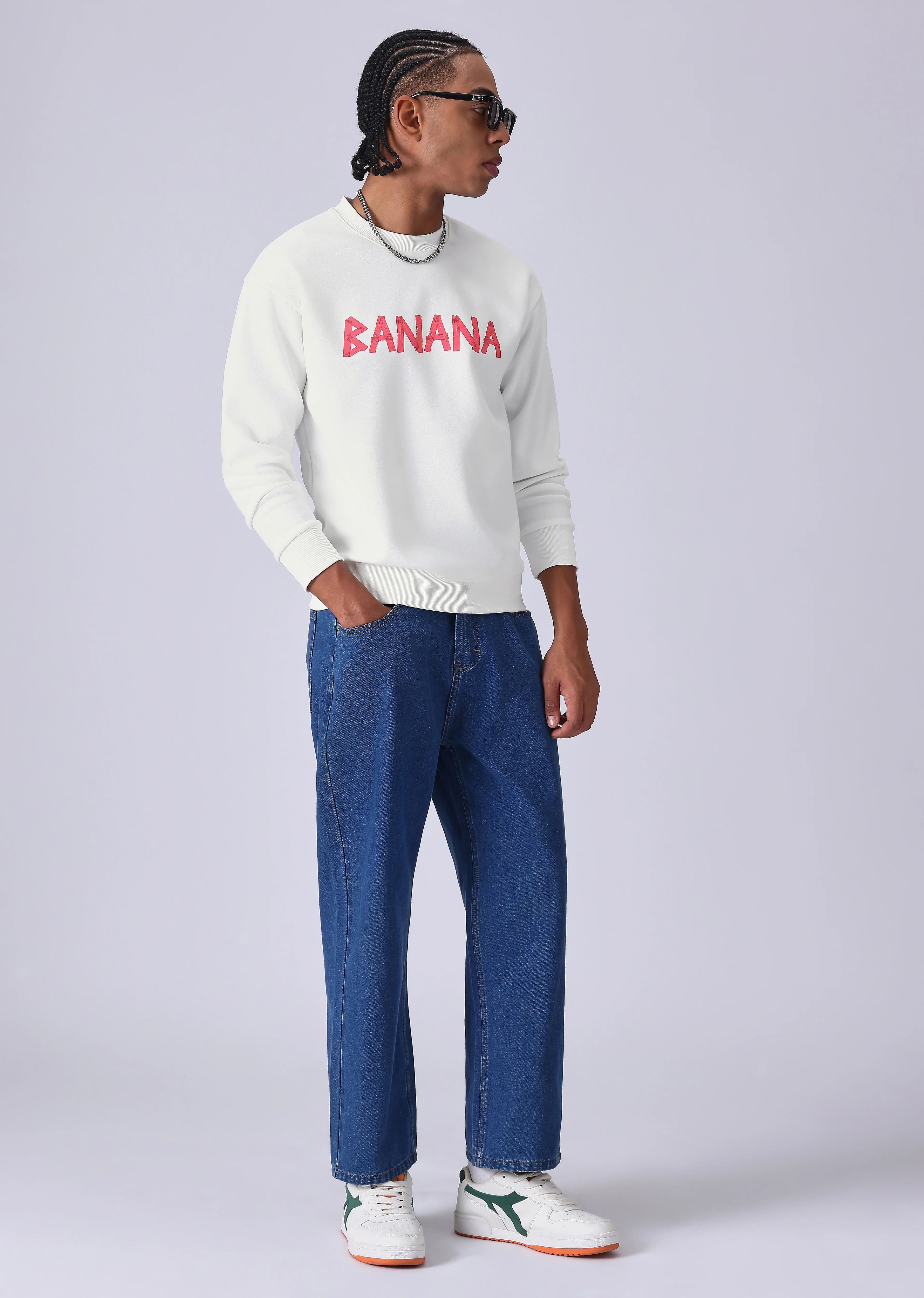 White Banana Club Sweatshirt - Image 6