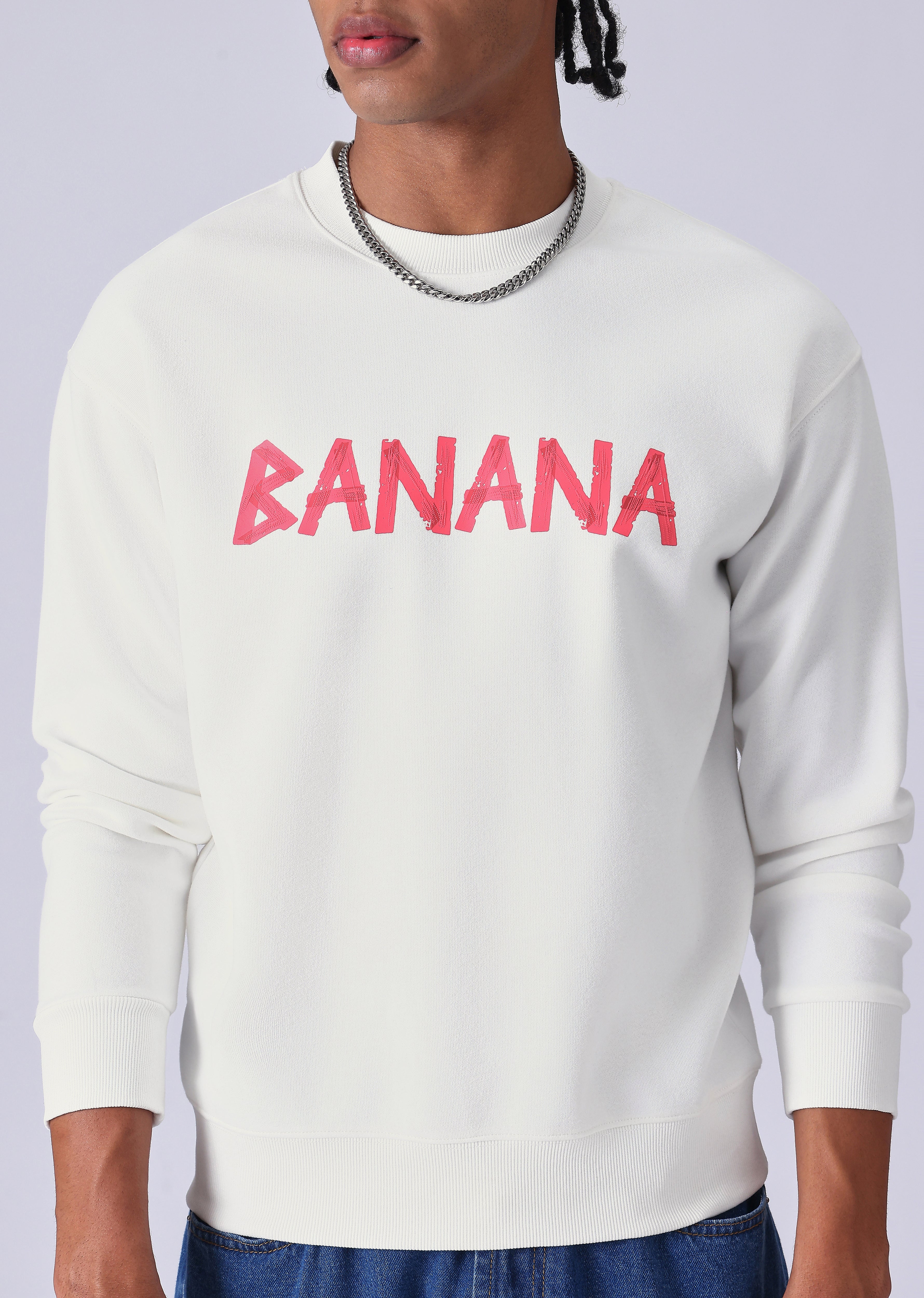 White Banana Club Sweatshirt - Image 7