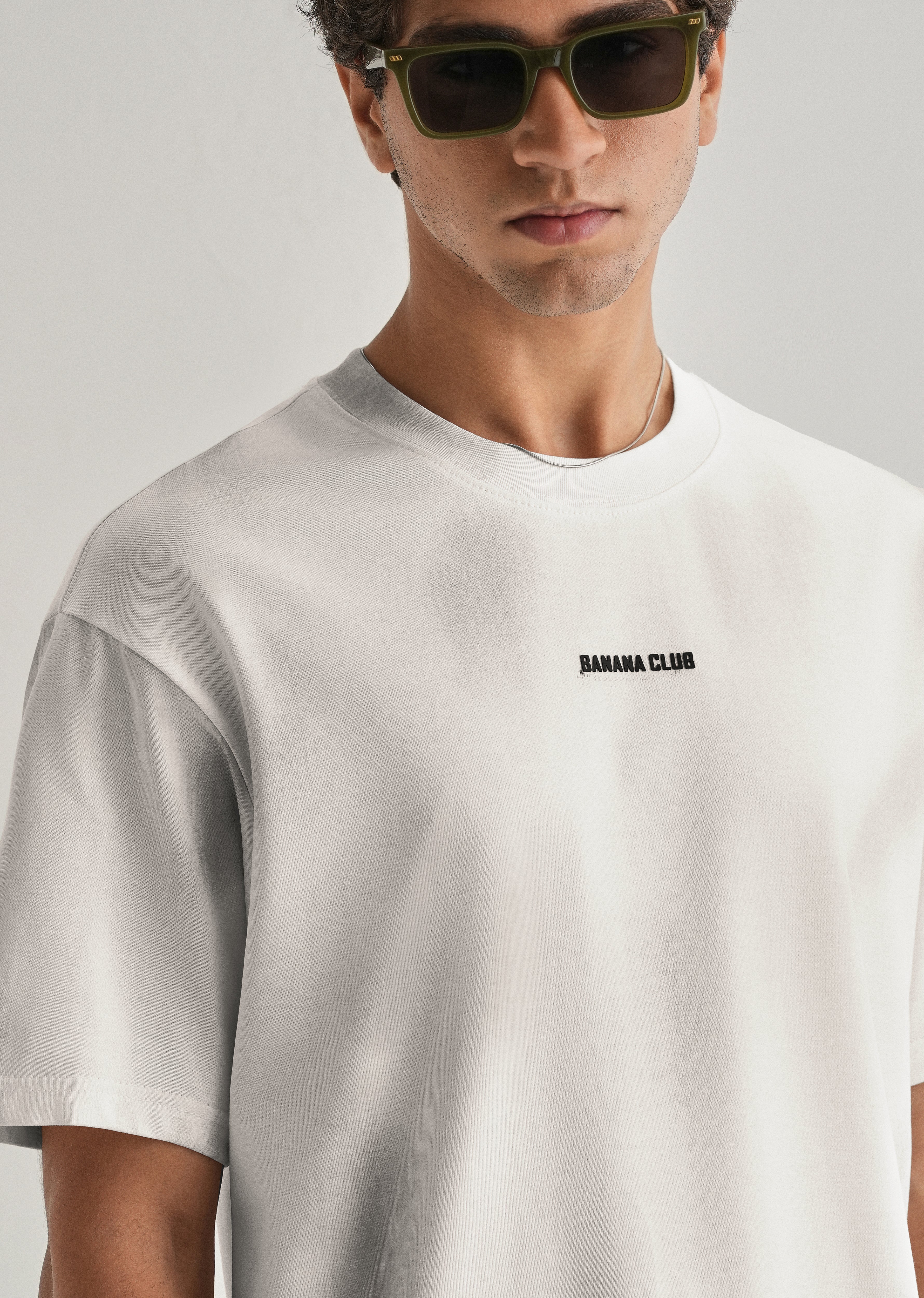 White Brushstroke Oversized T-shirt - Image 5