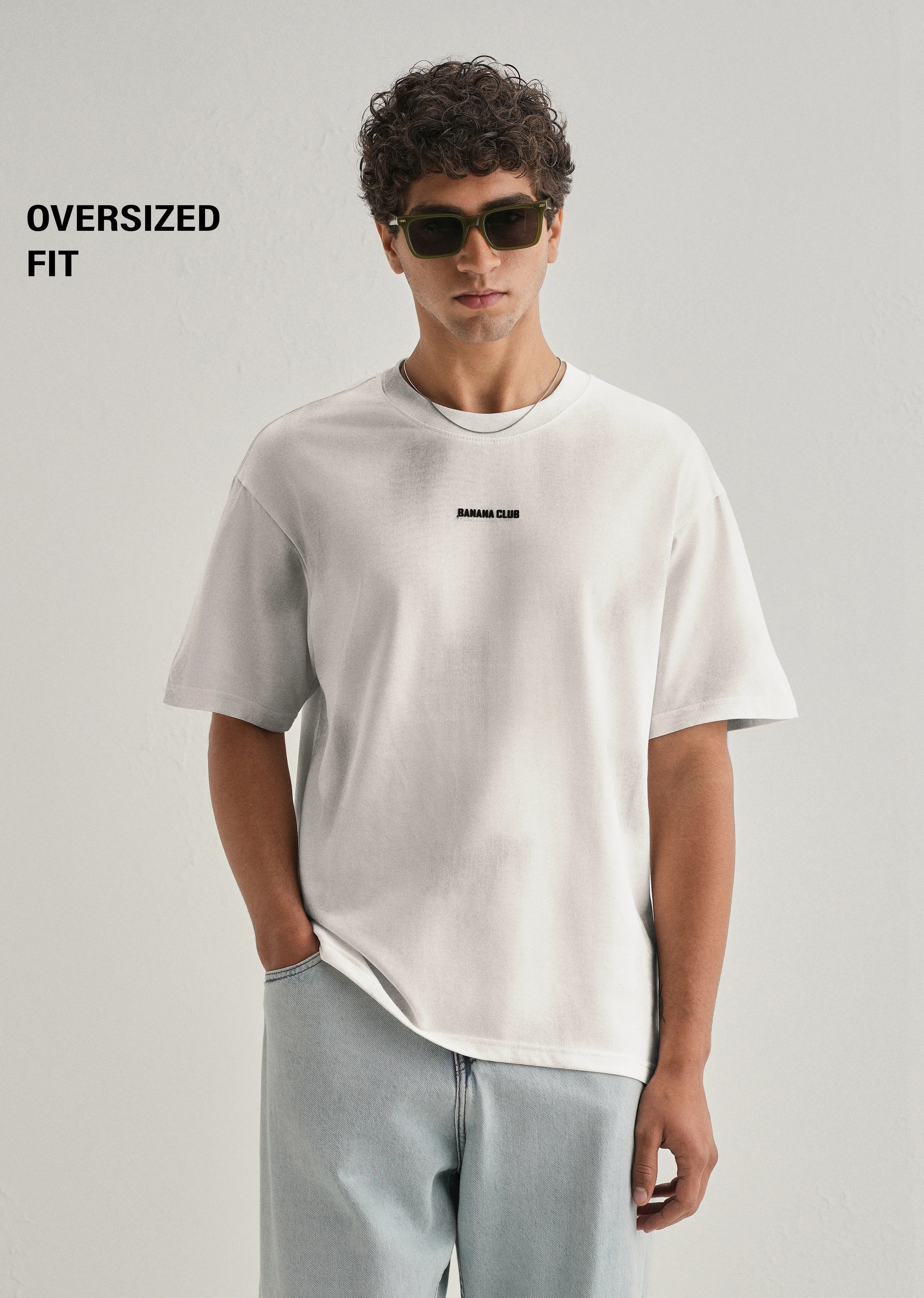 White Brushstroke Oversized T-shirt - Image 7