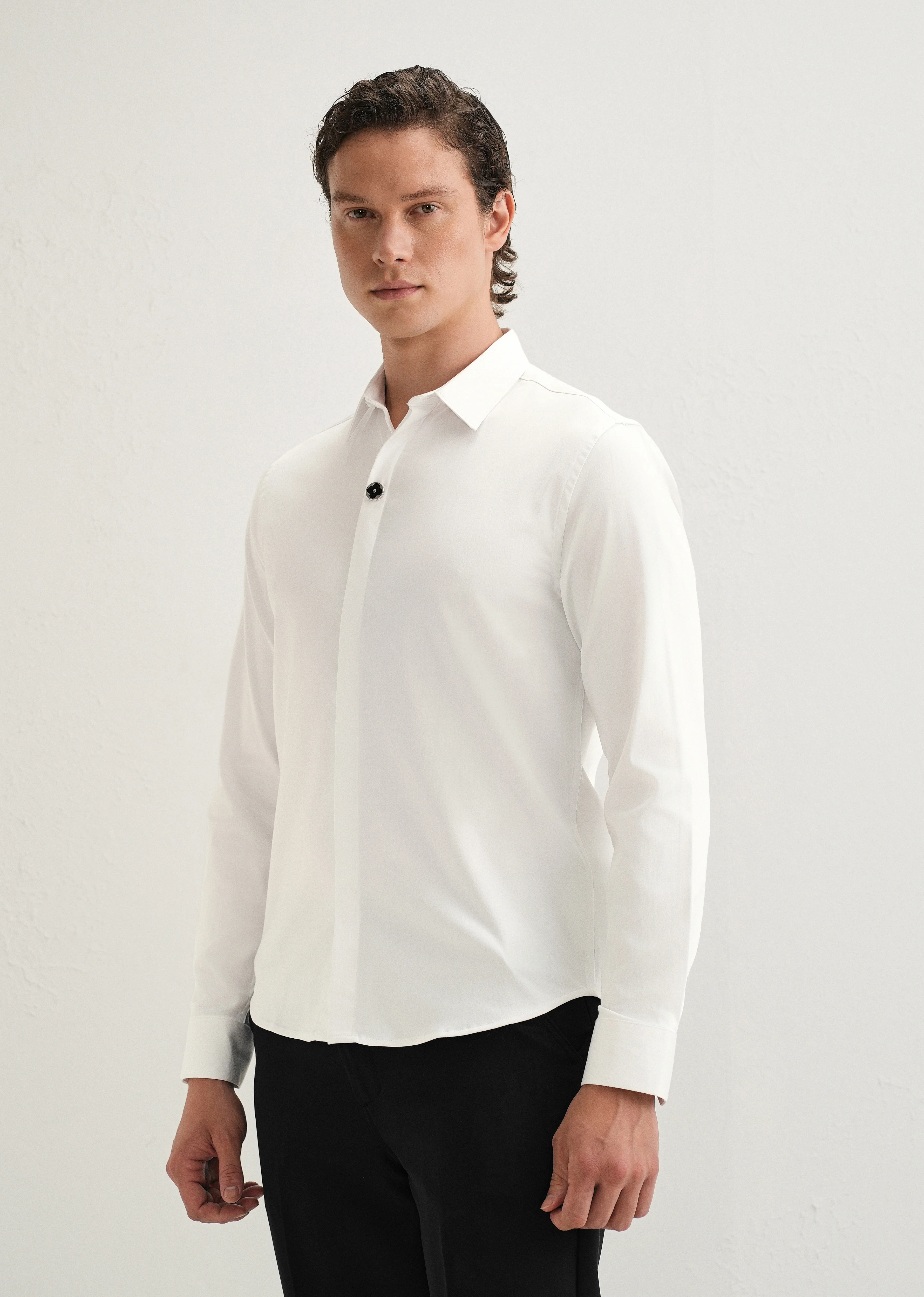 White Clover Button Designer Shirt - Image 5