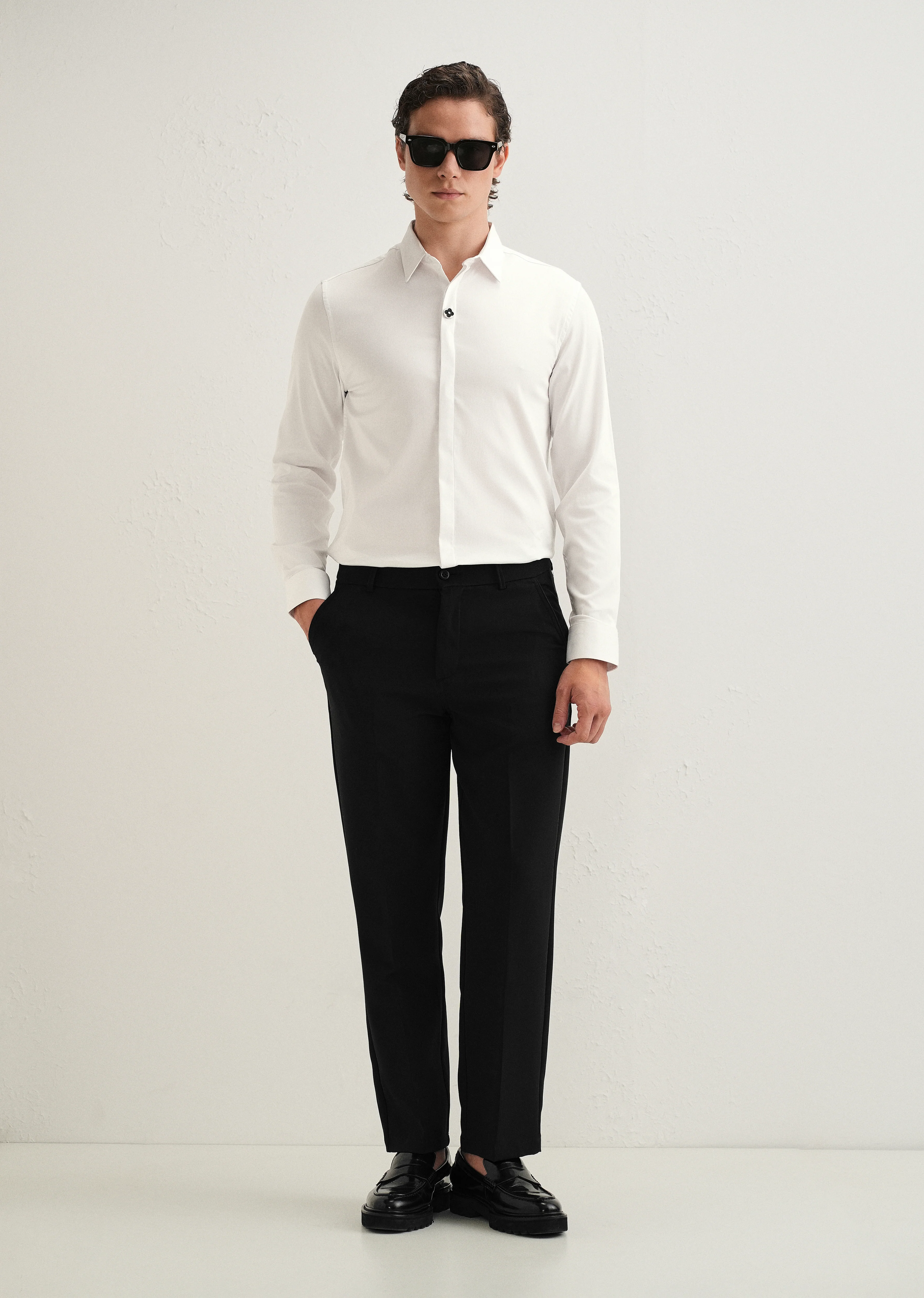 White Clover Button Designer Shirt - Image 6