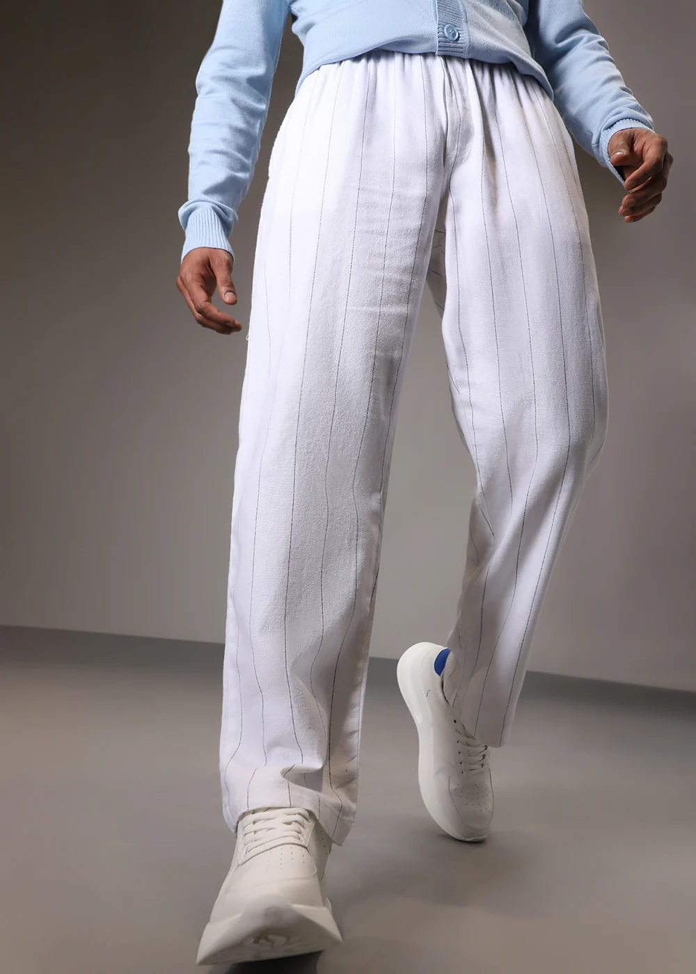 White Cotton Linen Pant - Image 2