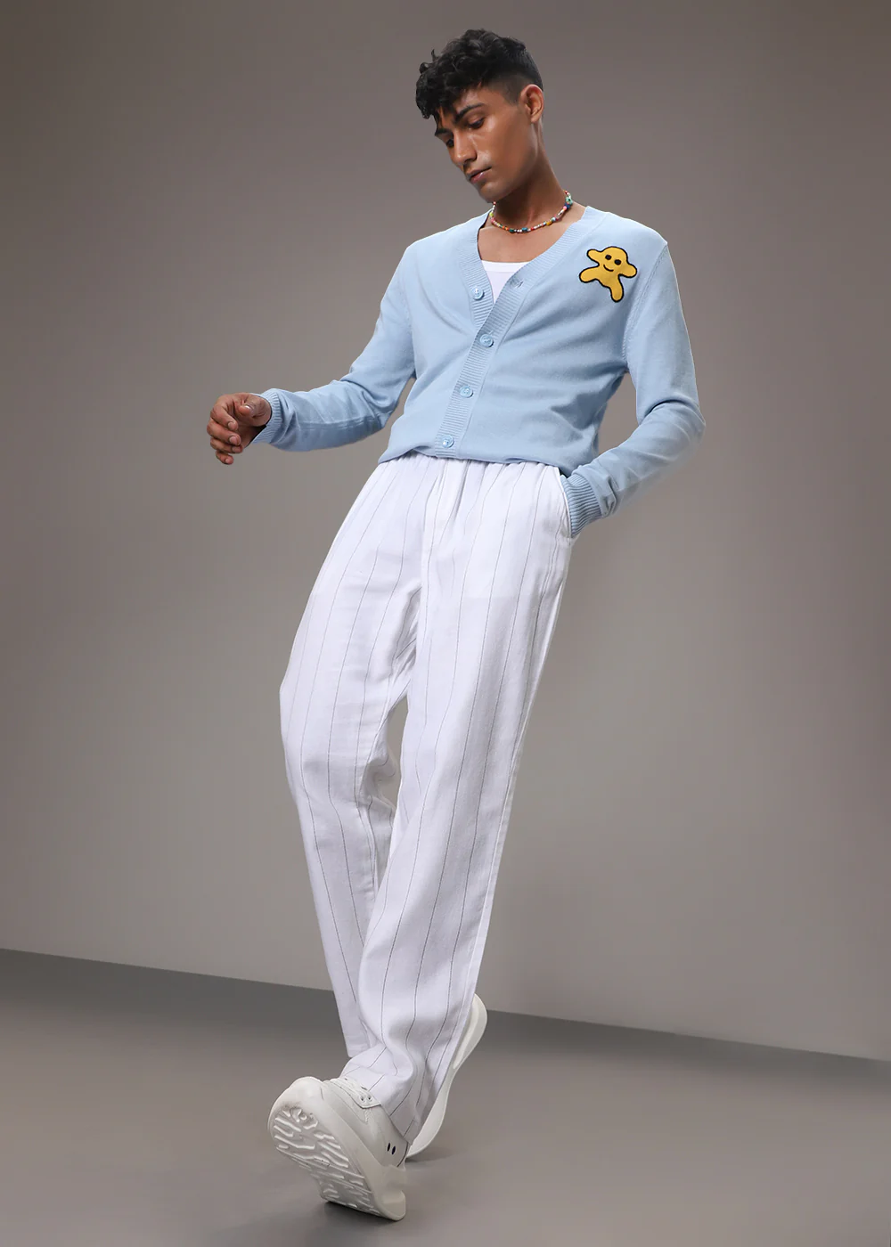 White Cotton Linen Pant - Image 5