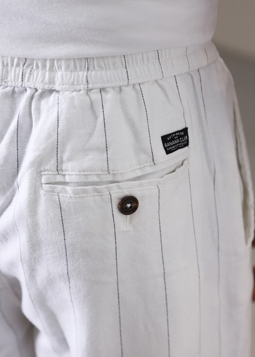 White Cotton Linen Pant - Image 7