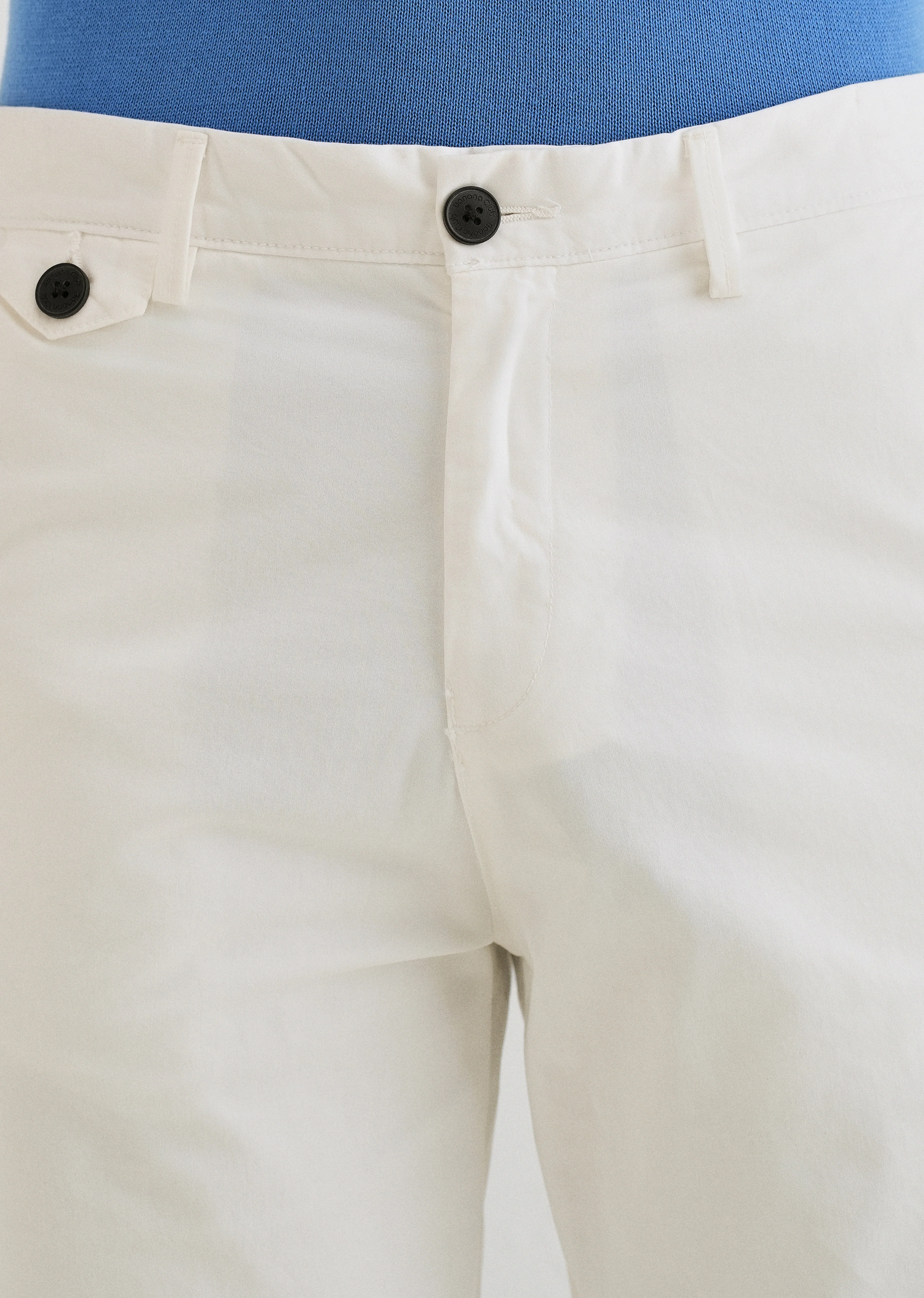 White Cotton Shorts - Image 5