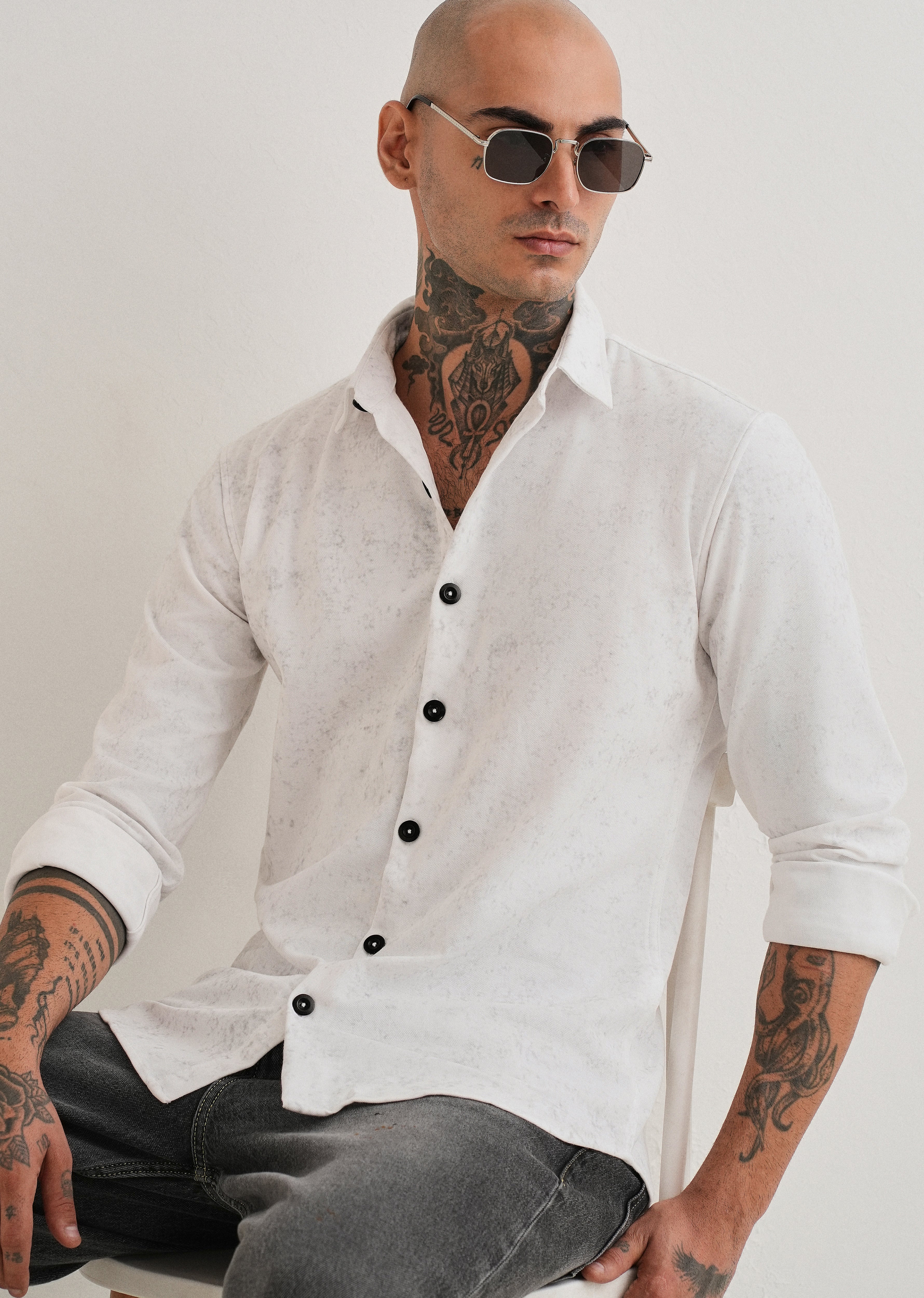 White Knitted Shirt - Image 7
