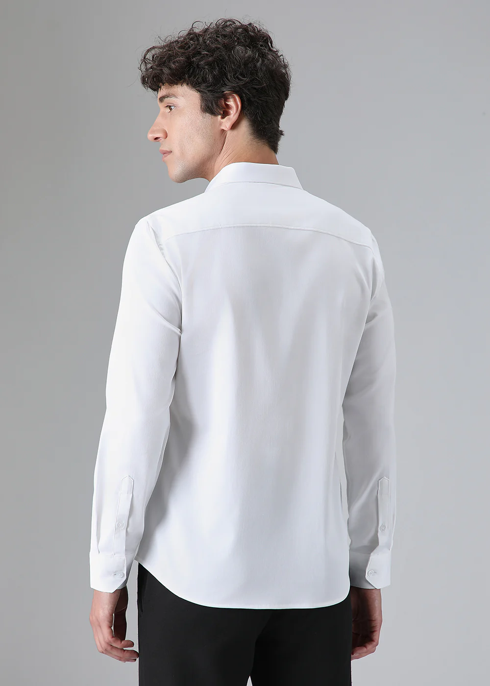 White Ethnic Embroidery Designer Shirt - Image 4