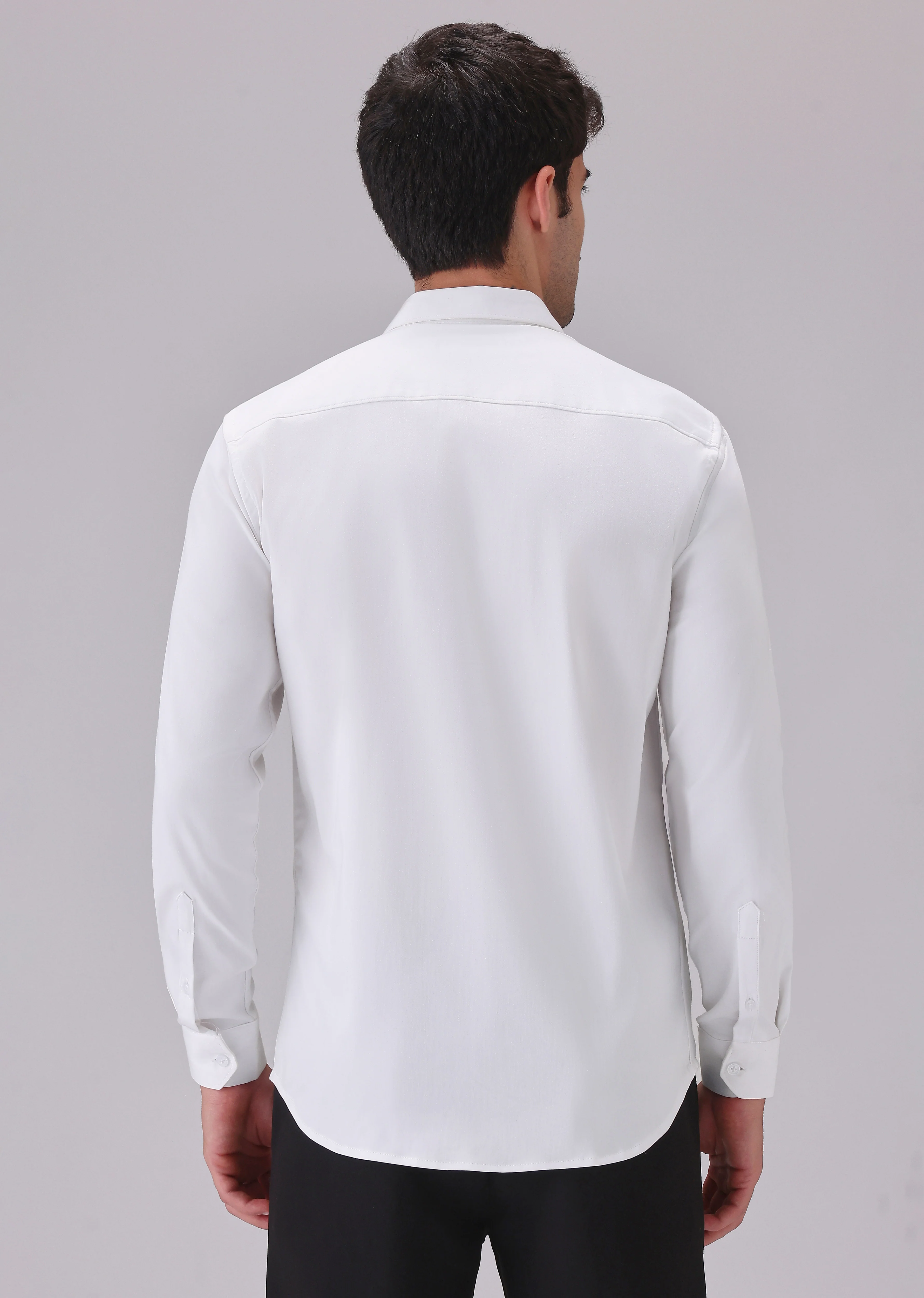 White Glimmer Designer Shirt - Image 2