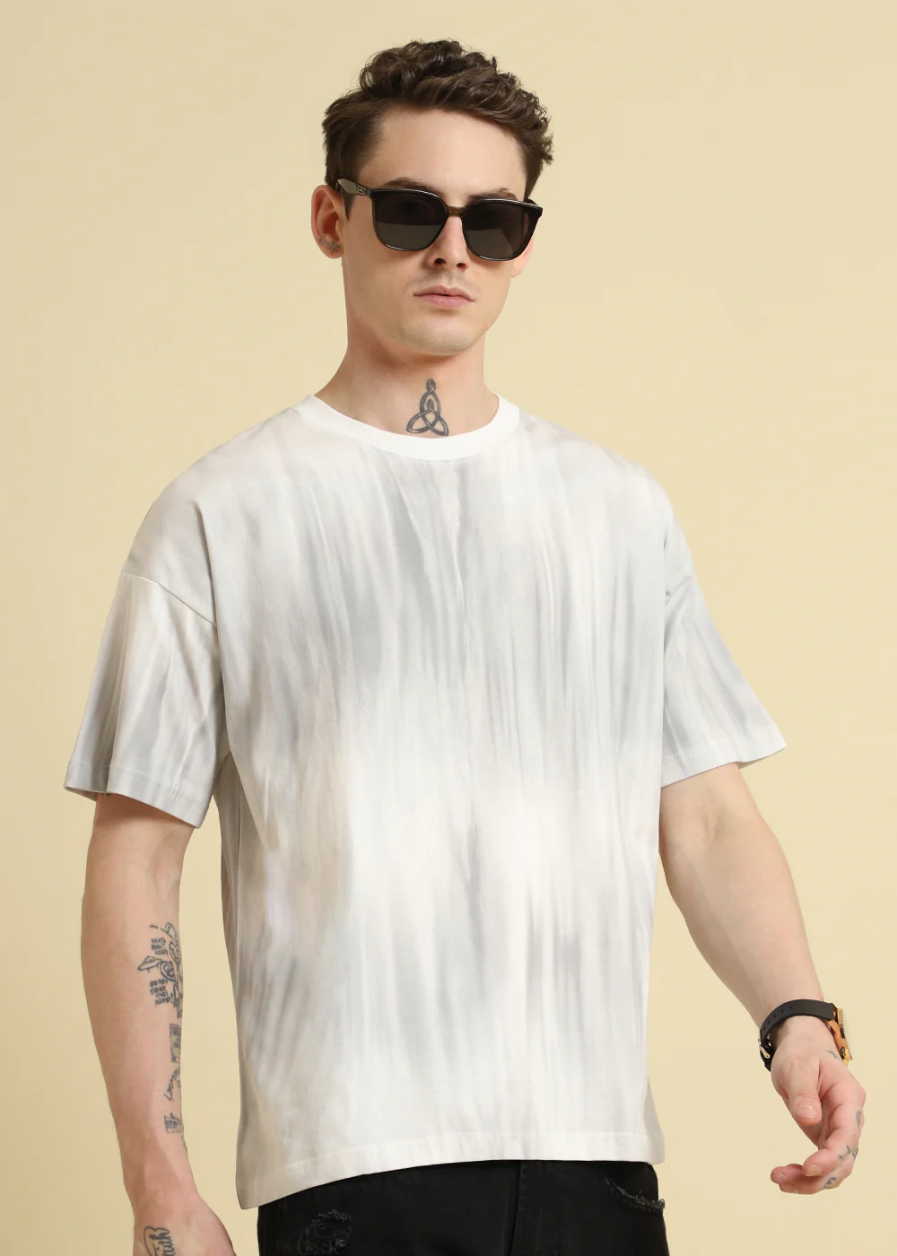 White Gradient Oversized T-shirt - Image 8