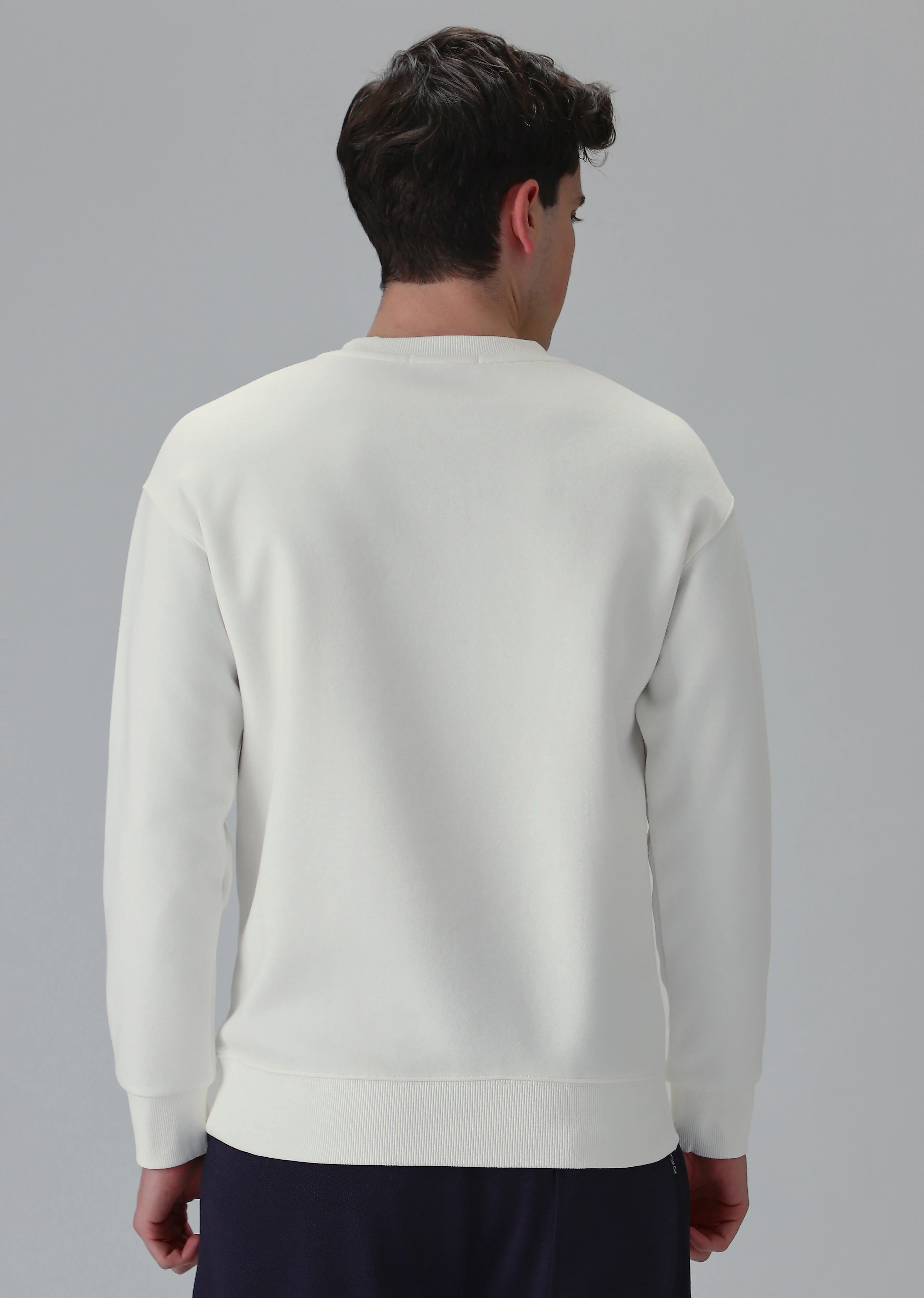White Graphic Pocket Sweatshirt - Image 2