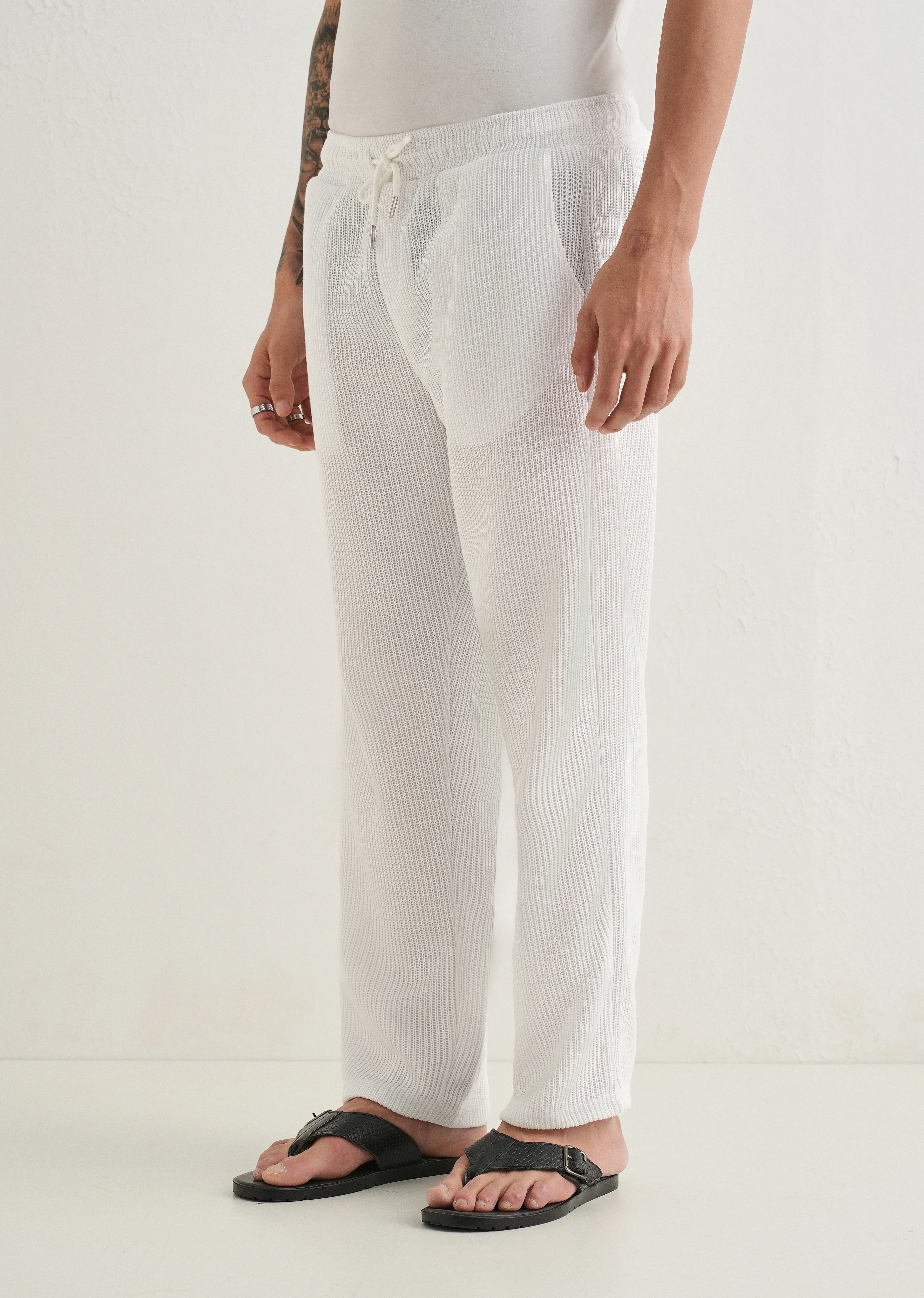 White Knitted Pant - Image 4