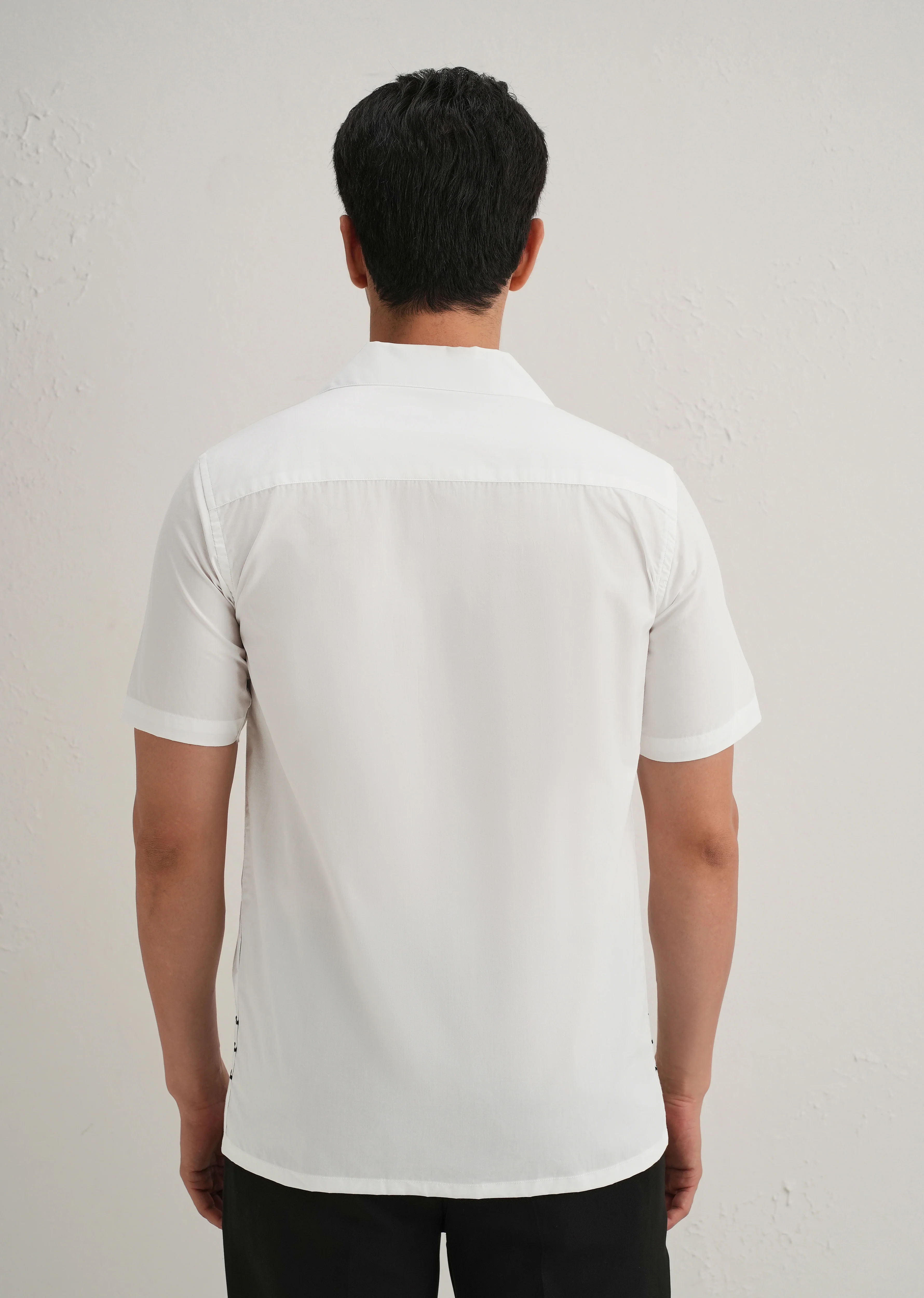 White Line Embroidery Shirt - Image 2