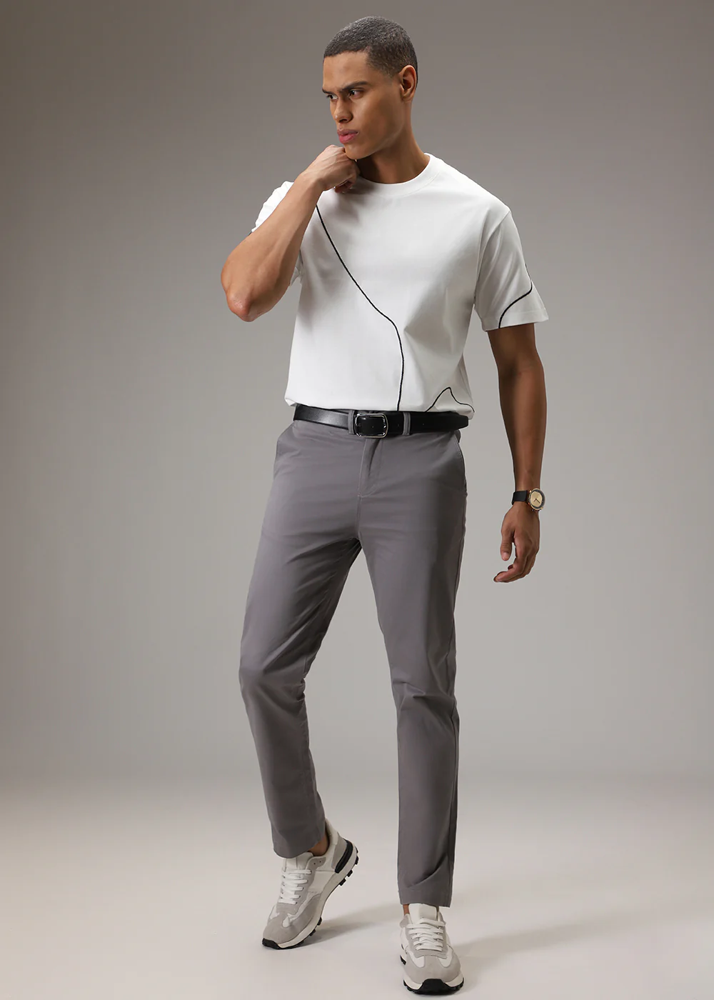 White Line Oversized T-shirt - Image 7